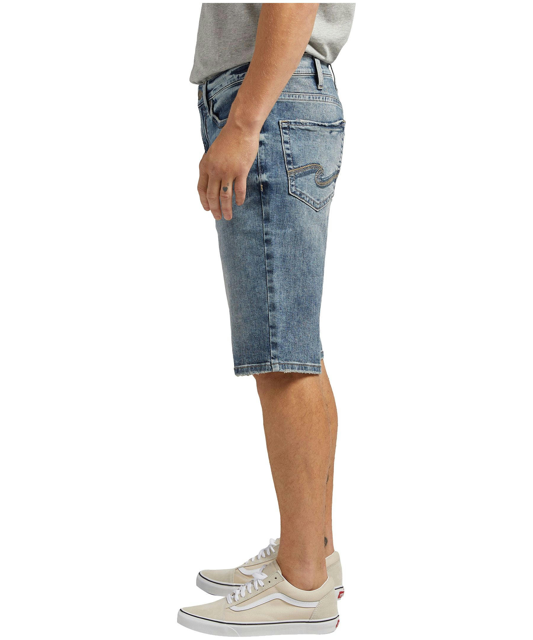 Silver Men's Gordie Mid Rise Relaxed Fit Shorts