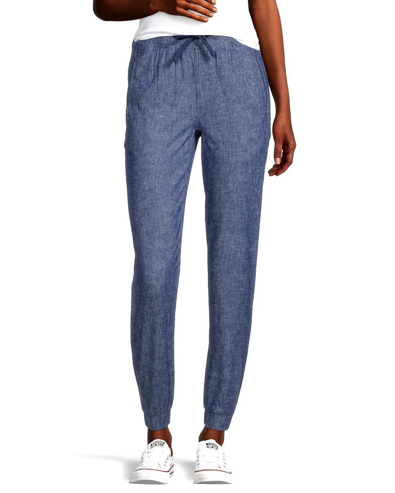 Denver Hayes Women's Linen High Rise Jogger Pants