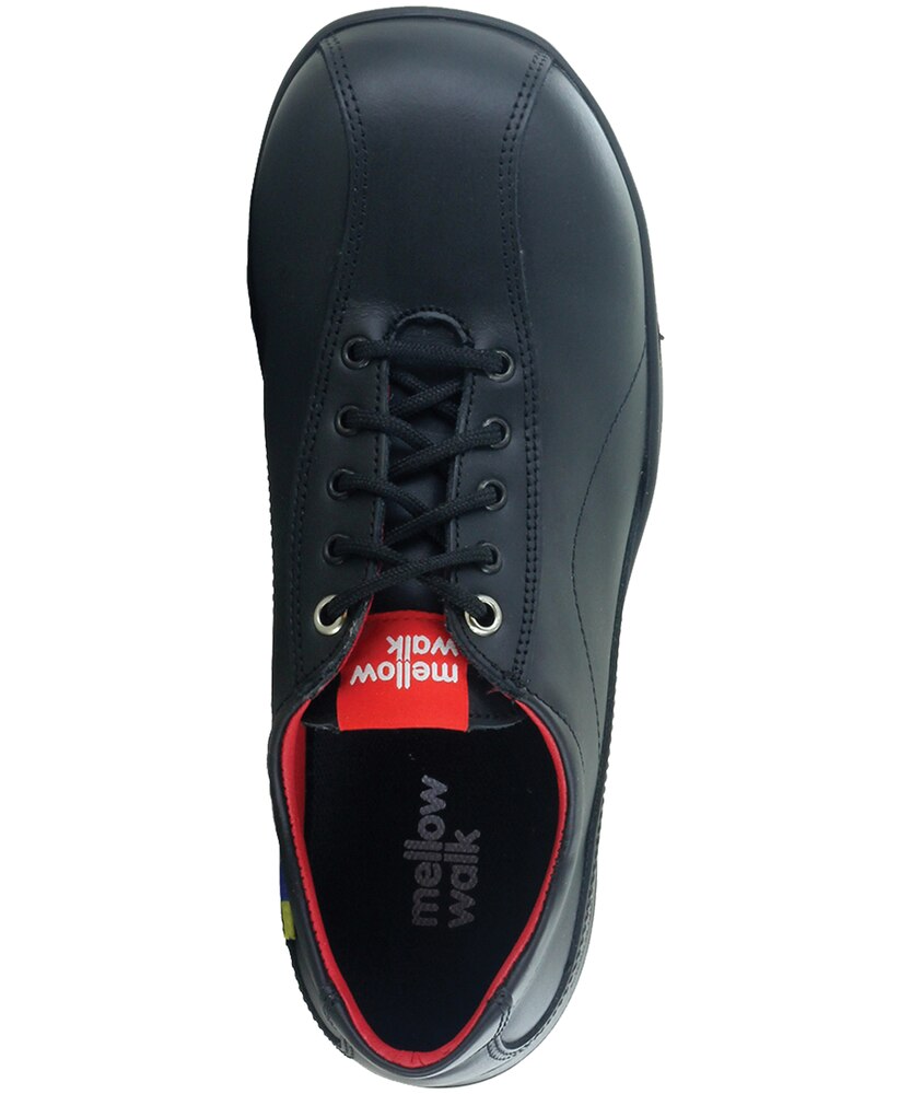 Mellowwalk Women's Daisy Steel Toe Slip Resistent Leather Lace Up Safety Shoes