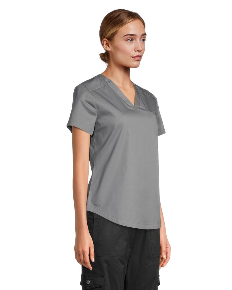 HEALTH PRO Women's V-Neck 1-Pocket Tuck-in Scrub Top
