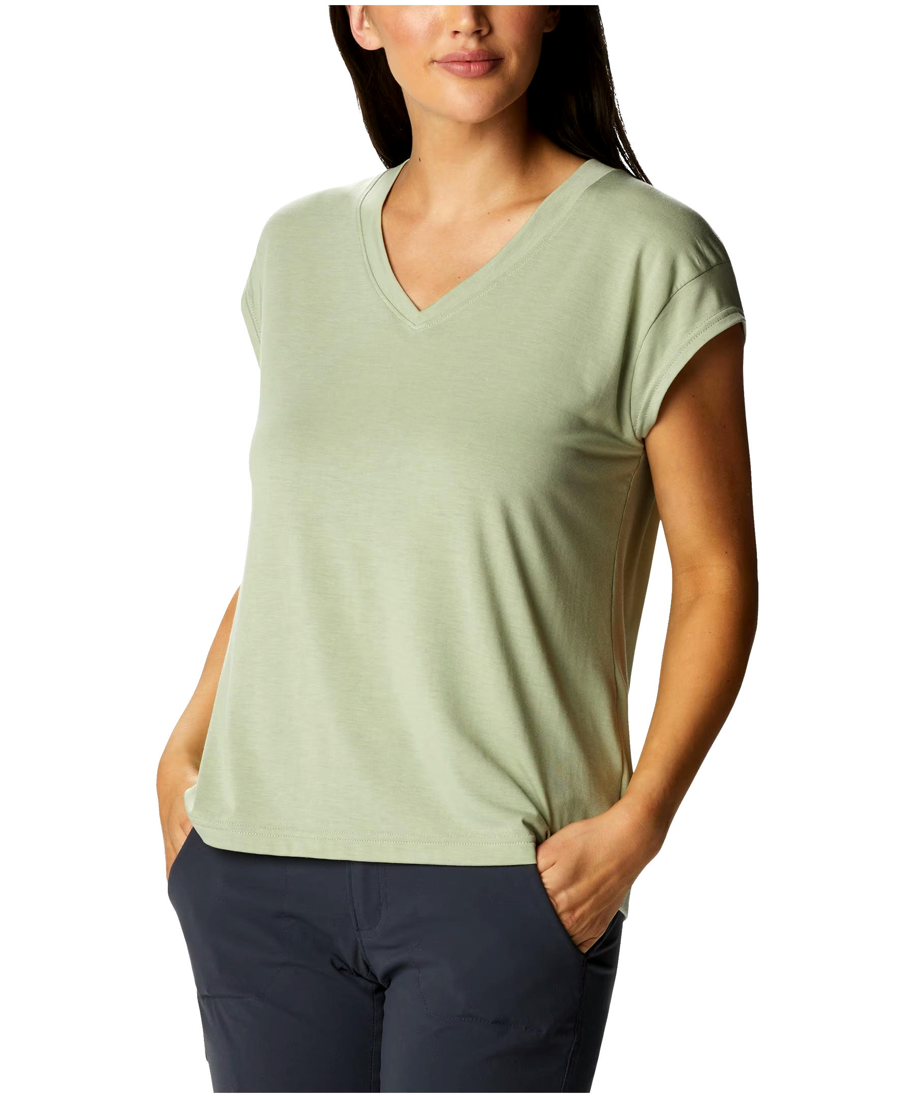 Columbia Women's Boundless Beauty Omni-Wick V-Neck T Shirt