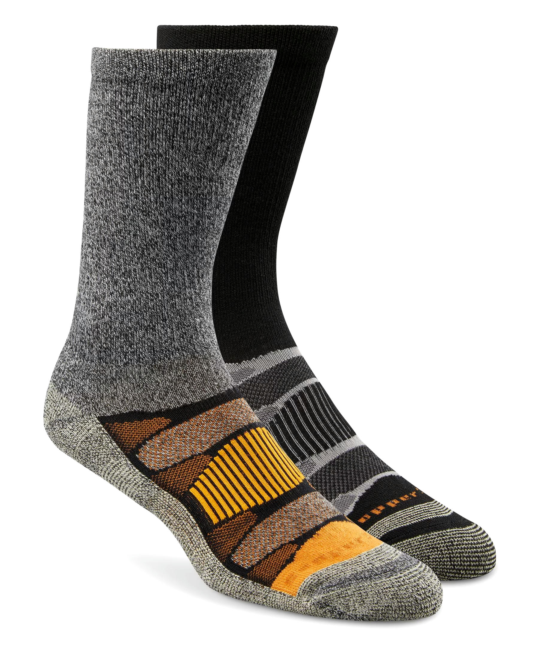 Copper Sole Men's 2 Pack Repreve Hiking Crew Socks
