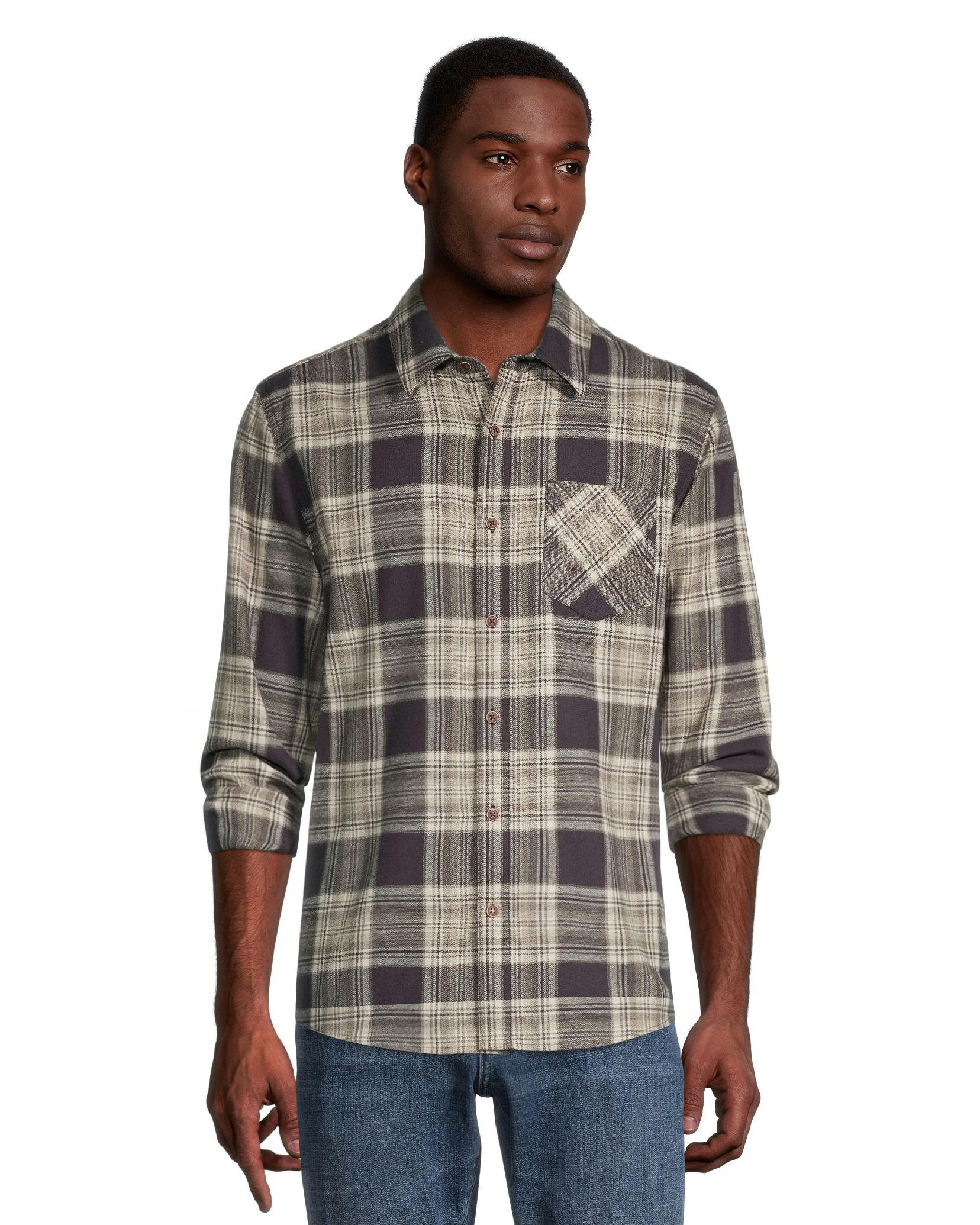 Boston Traders Men's Classic Plaid Flannel Shirt
