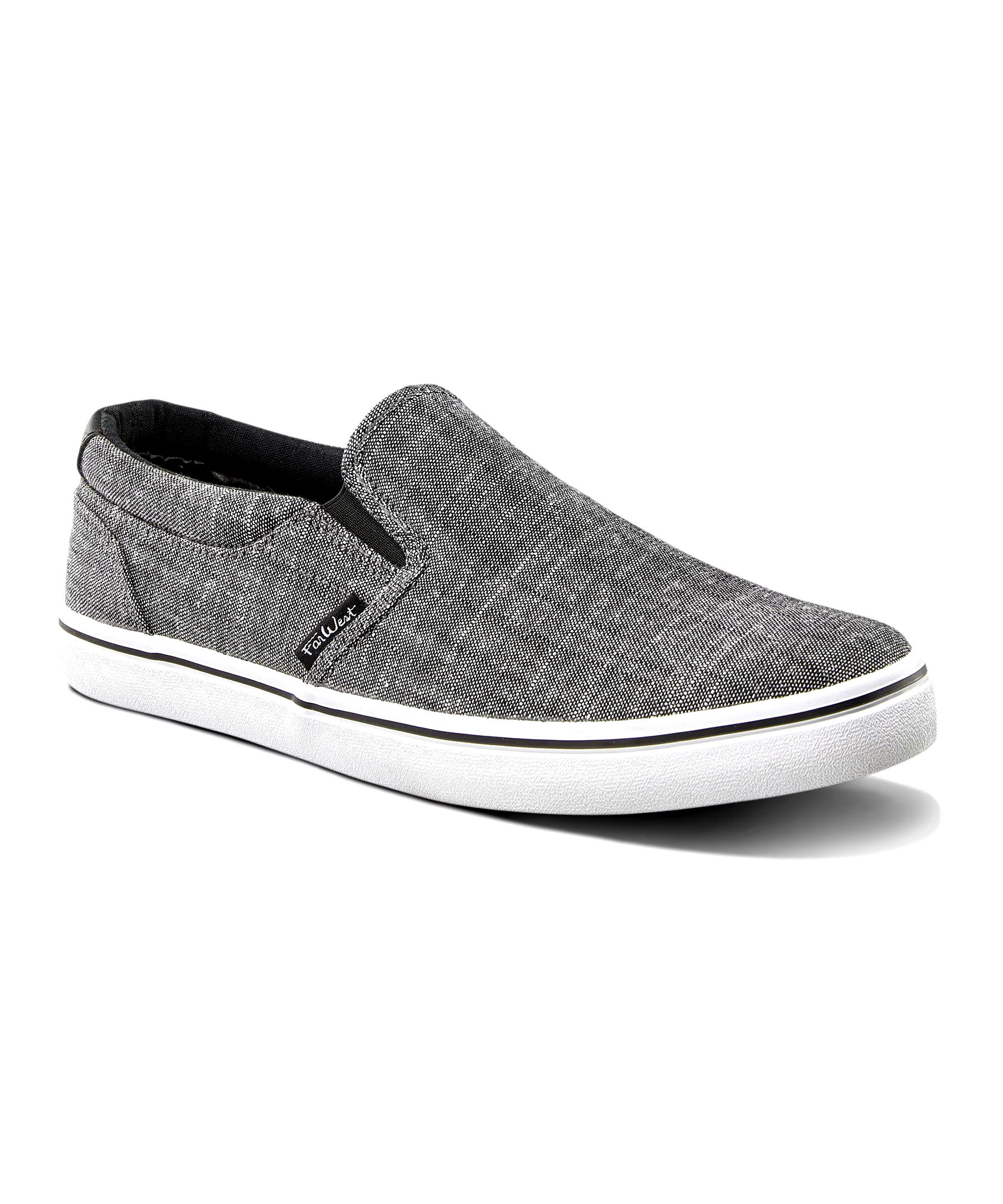 Men's Saturna FreshTech Slip-On Sneakers - Black/White