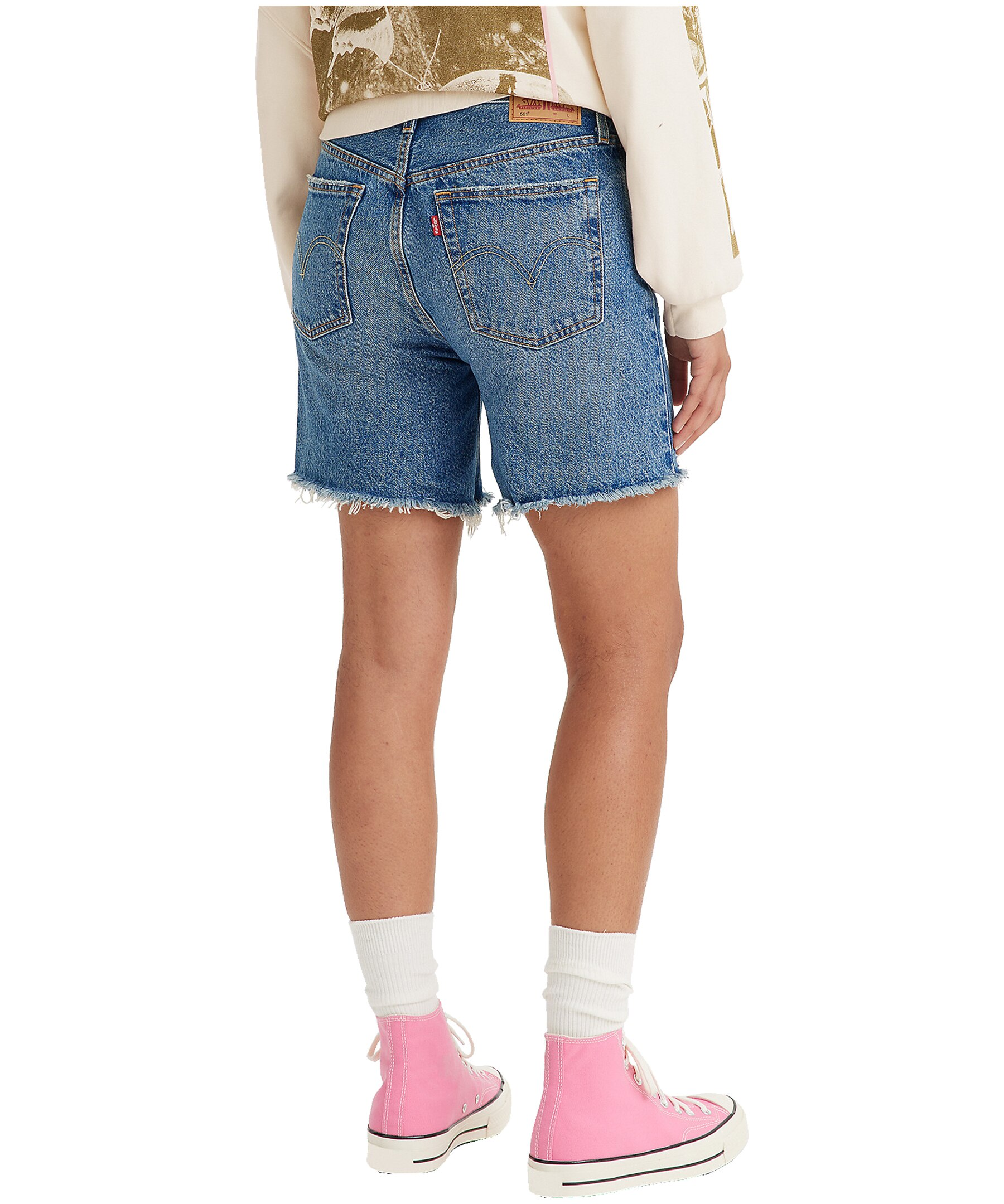 Levi's Women's 501 High Rise Jean Shorts - Medium Indigo