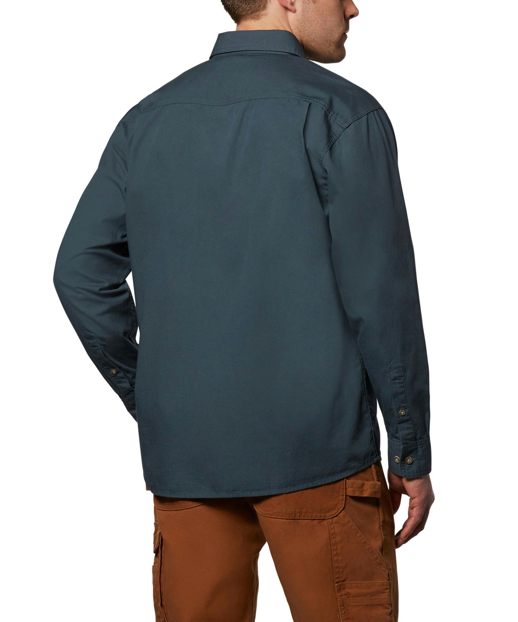 Dakota WorkPro Series Men's Relaxed Fit Long Sleeve Cotton Contractor Work Shirt