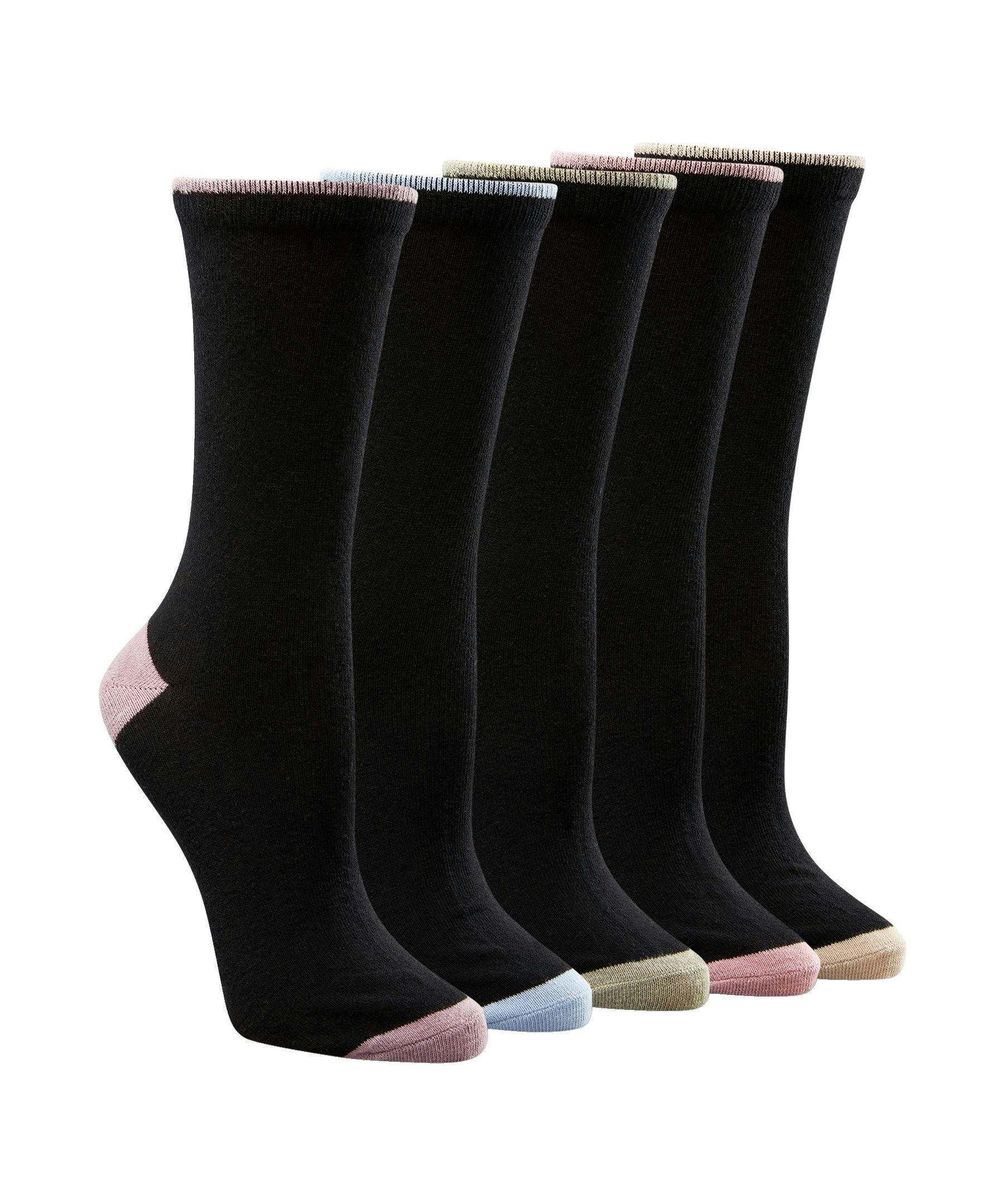 Denver Hayes Women's 5 Pack Freshtech Crew Socks