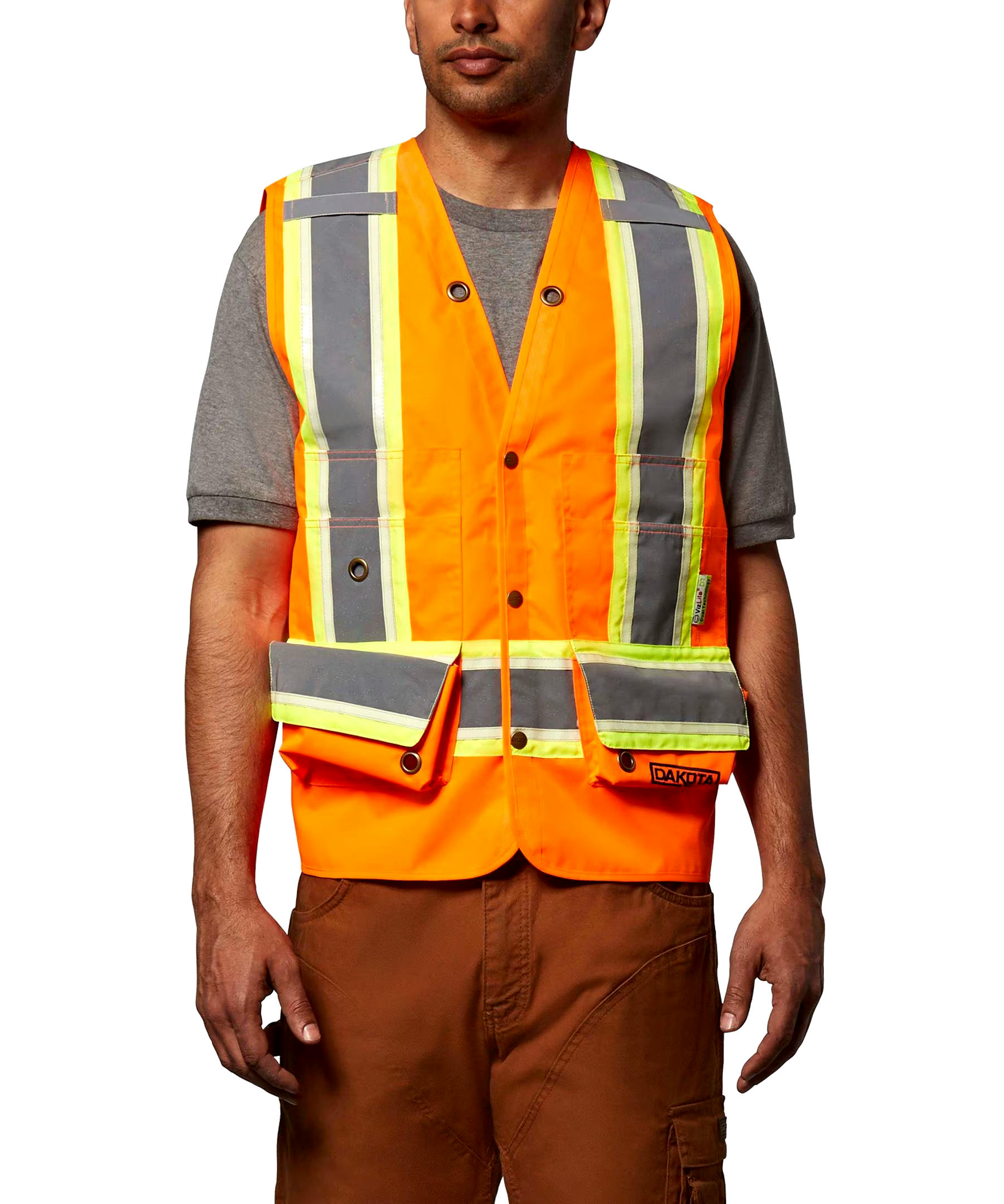 Dakota WorkPro Series Men's VizLite DT Class 2 300D Surveyor's Vest