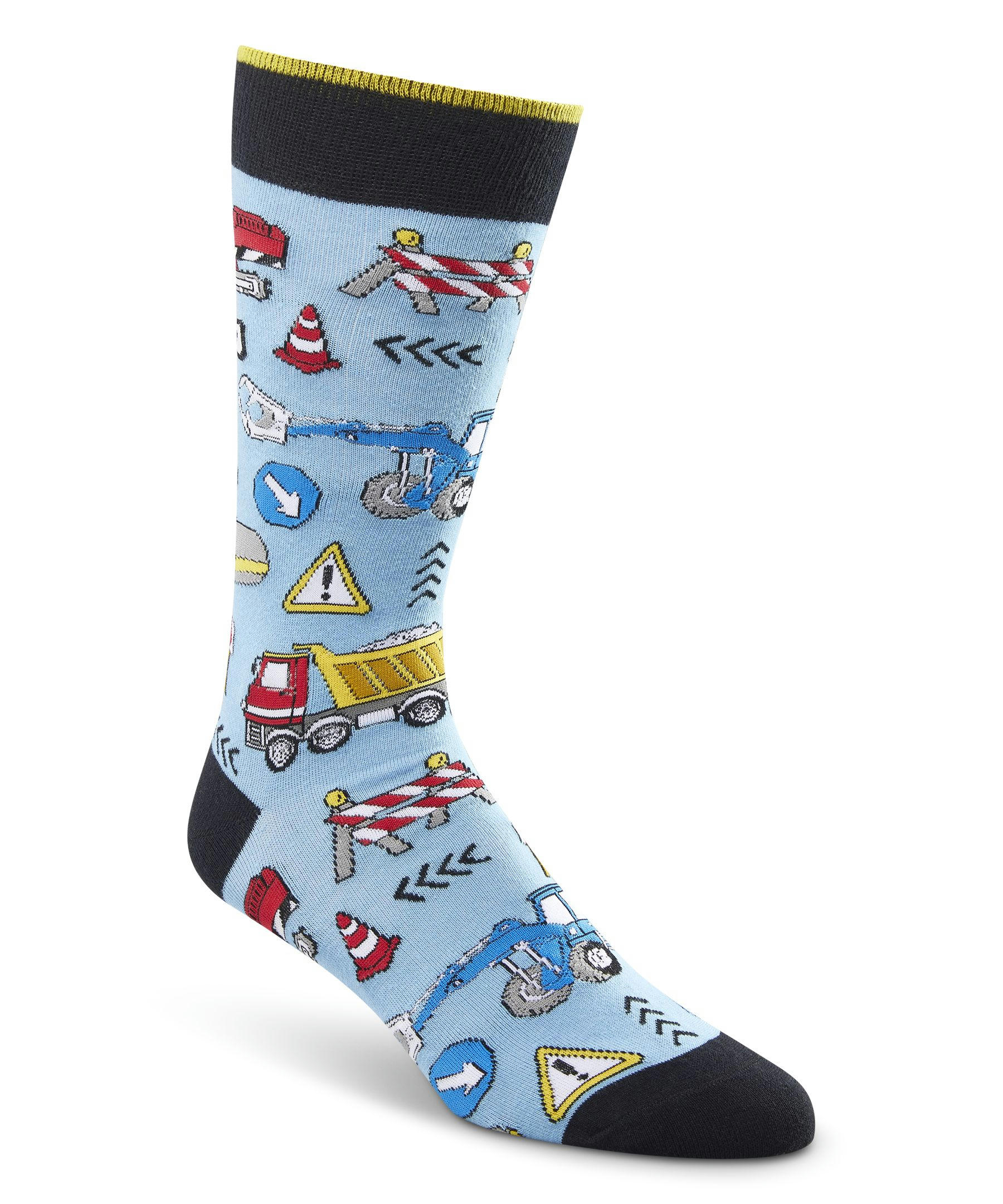 Devner Hayes Men's FRESHTECH® Work Pattern Casual Crew Socks