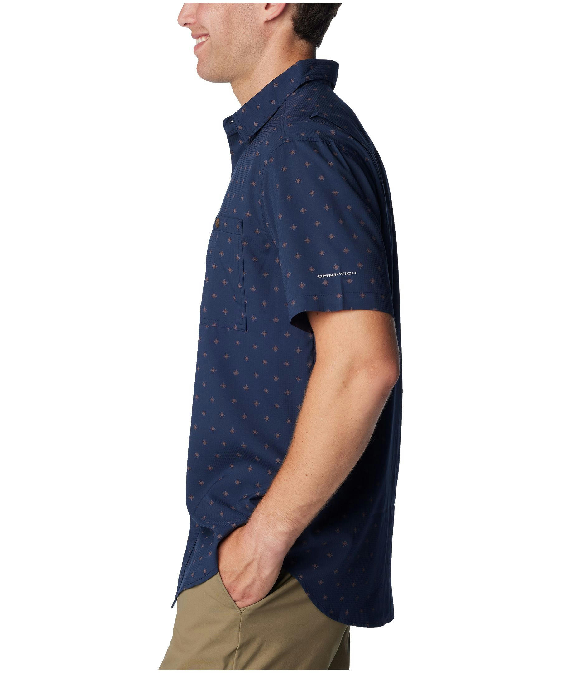 Columbia Men's Omni-Shade™ Printed Short Sleeve Utilizer Shirt