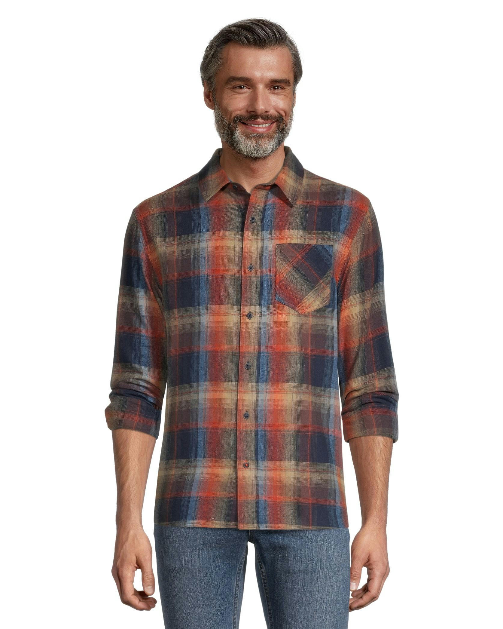 Boston Traders Men's Classic Plaid Flannel Shirt