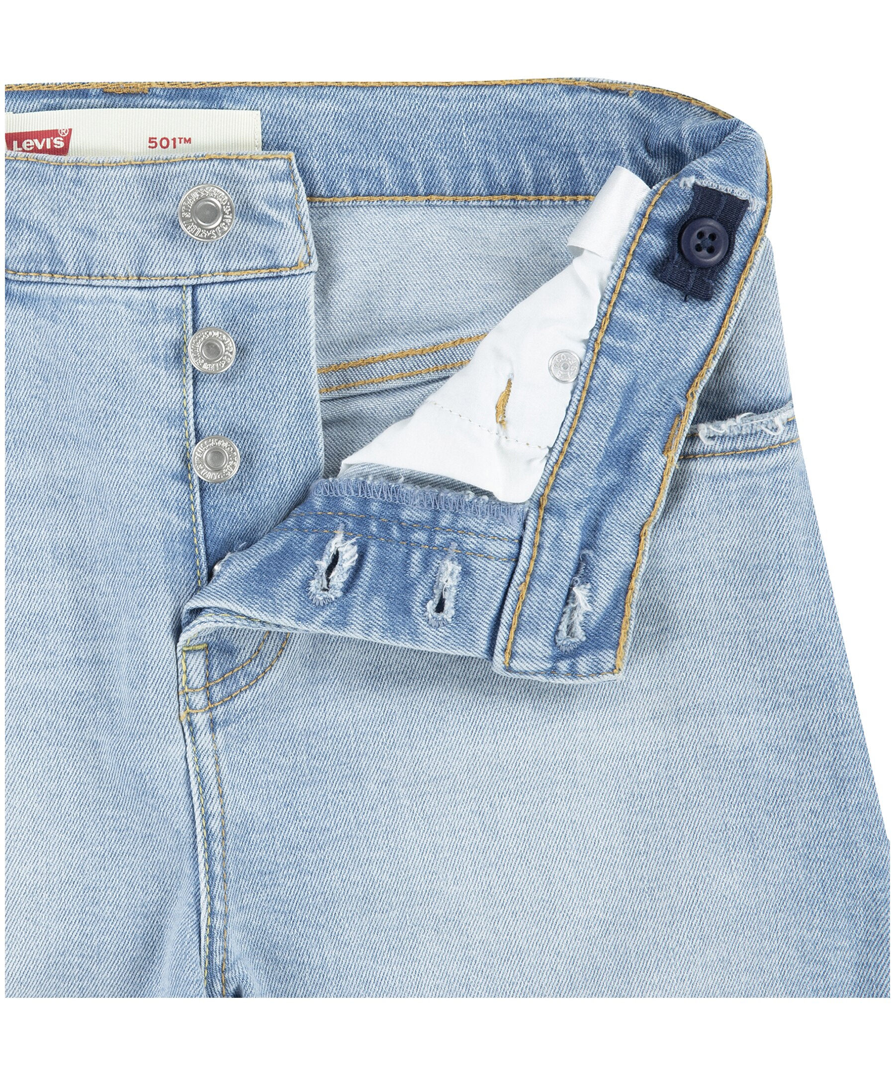 Youth Unisex 501 Mid Rise Denim Jean Shorts