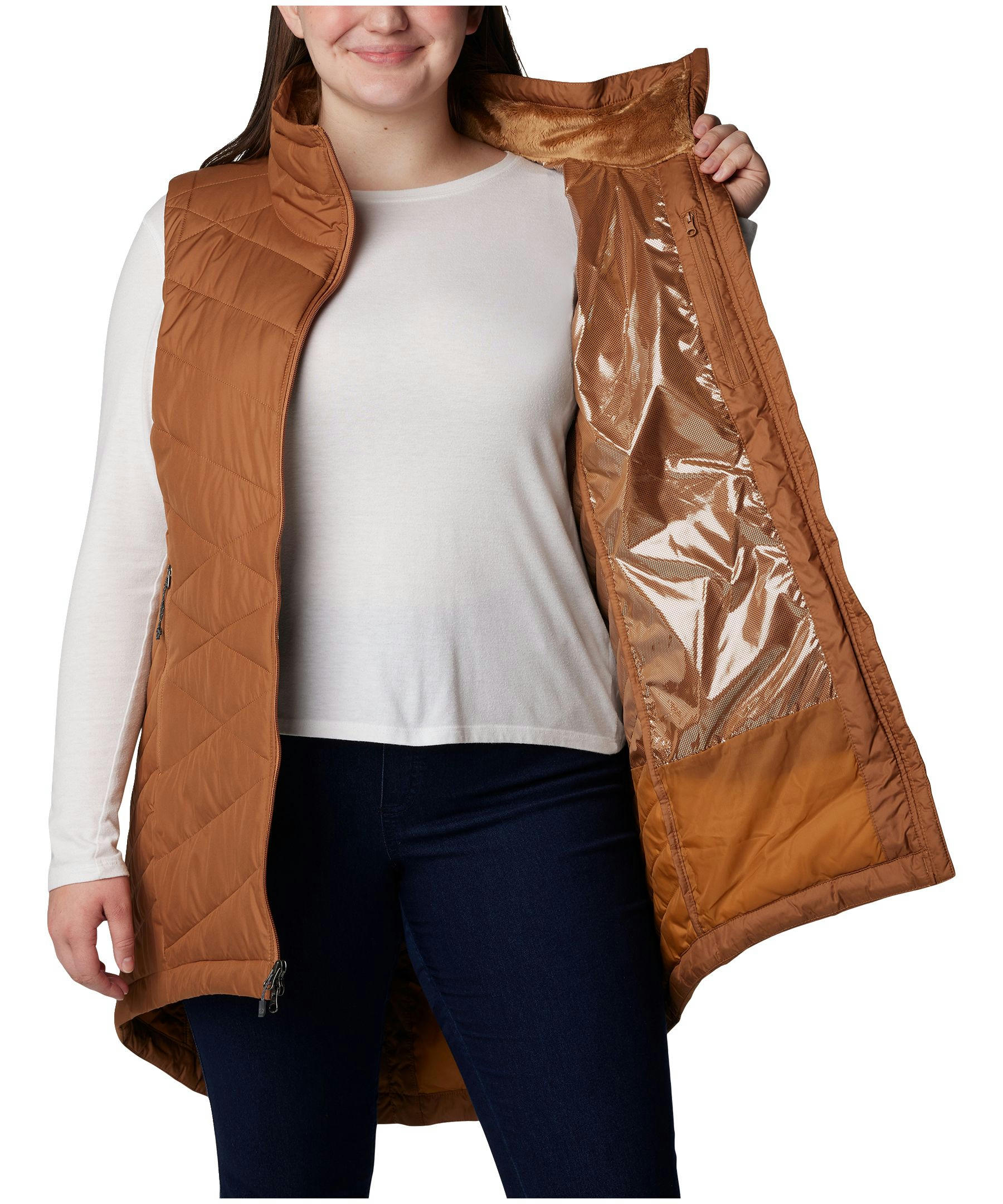Columbia Women's Heavenly Vest, Insulated, Semi-Fitted, Winter, Long