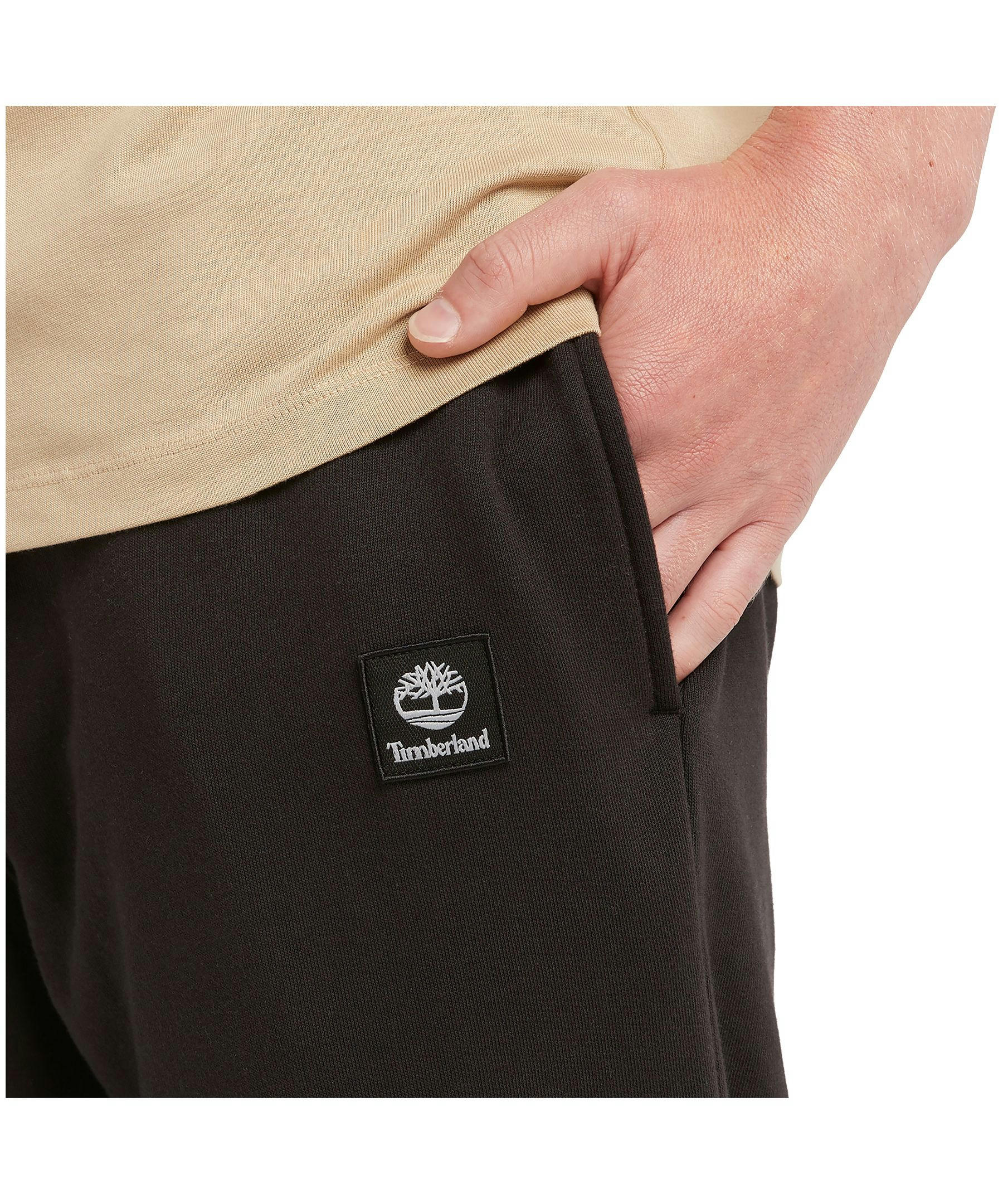 Timberland Men's Fleece Woven Badge Sweatpants