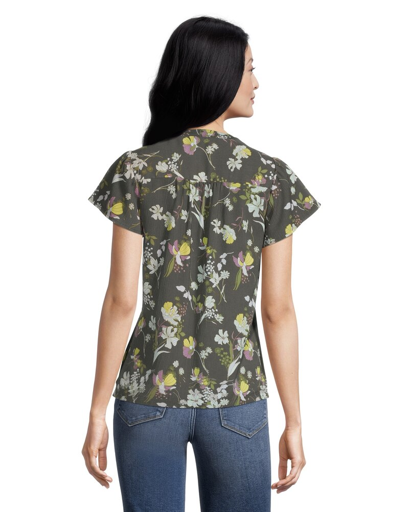 Women's Flutter Sleeve Blouse