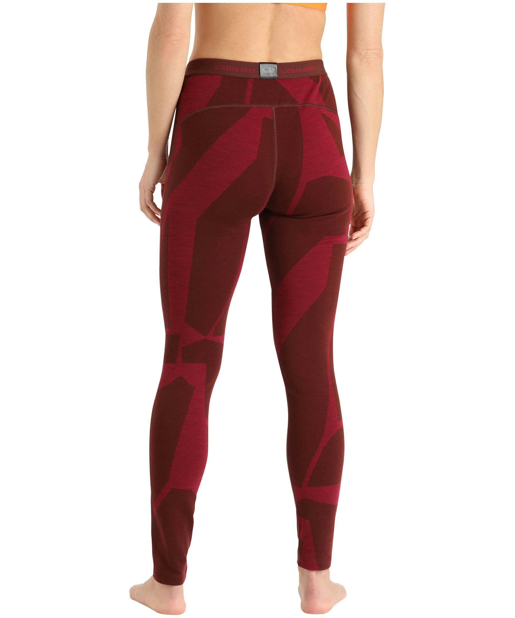Icebreaker Women's 250 Vertex Base Layer Leggings - Fractured LandscapesONLINE ONLY