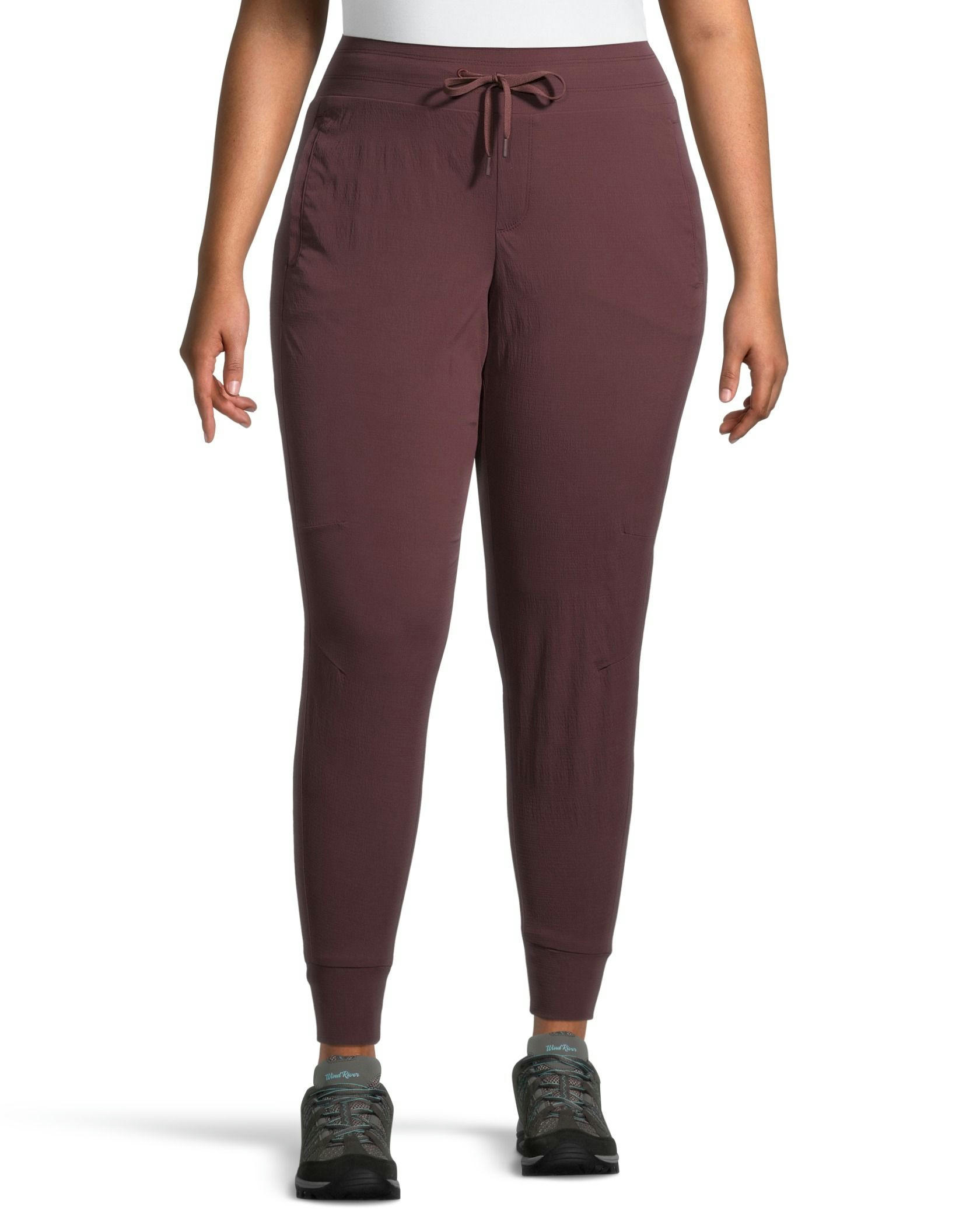 WindRiver  Women's Water Repellent Hyper-Dri 1 UV Protection Stretch Pull On Jogger Pants