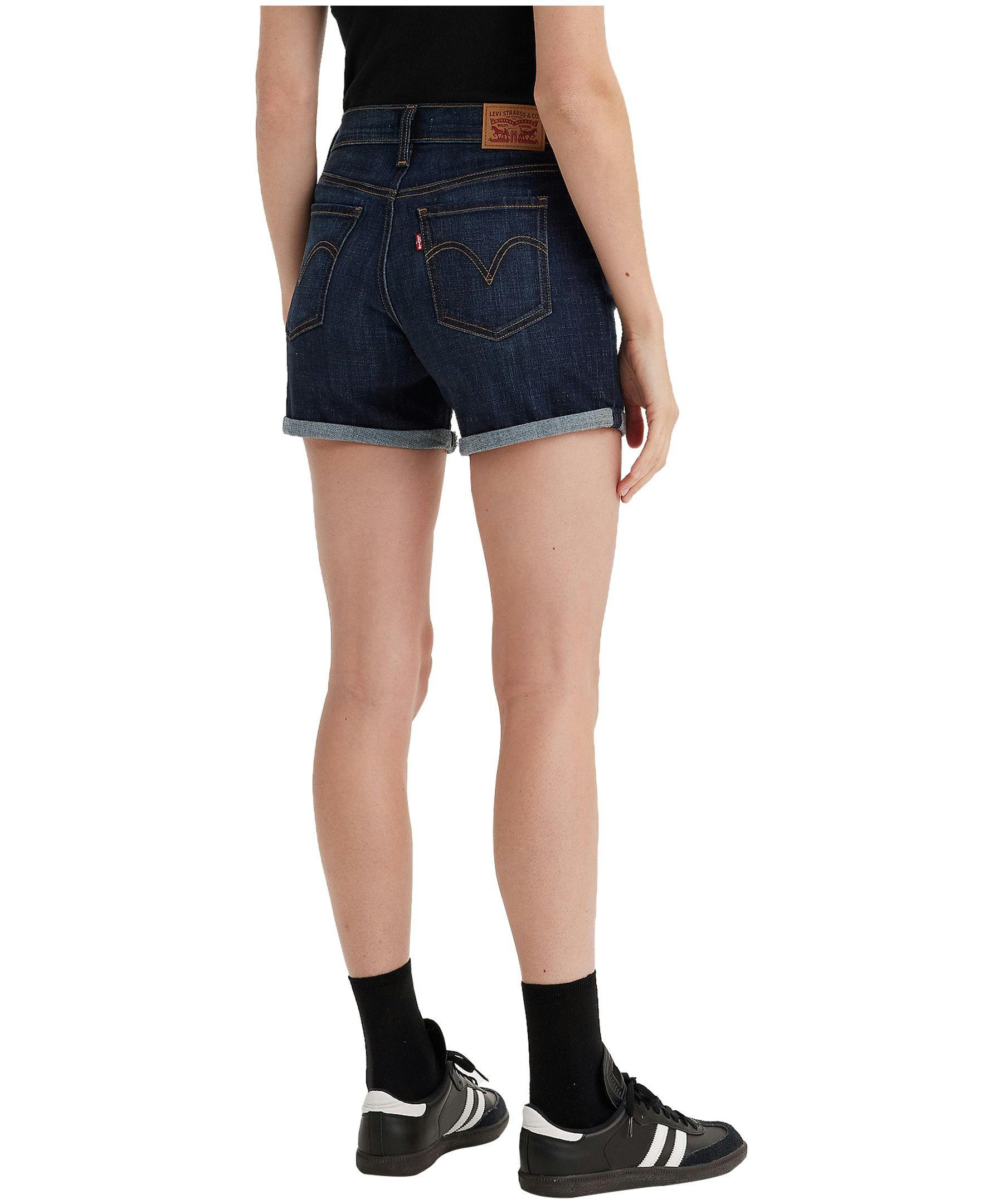 Levi's Women's Slim Fit Mid Length Denim Shorts