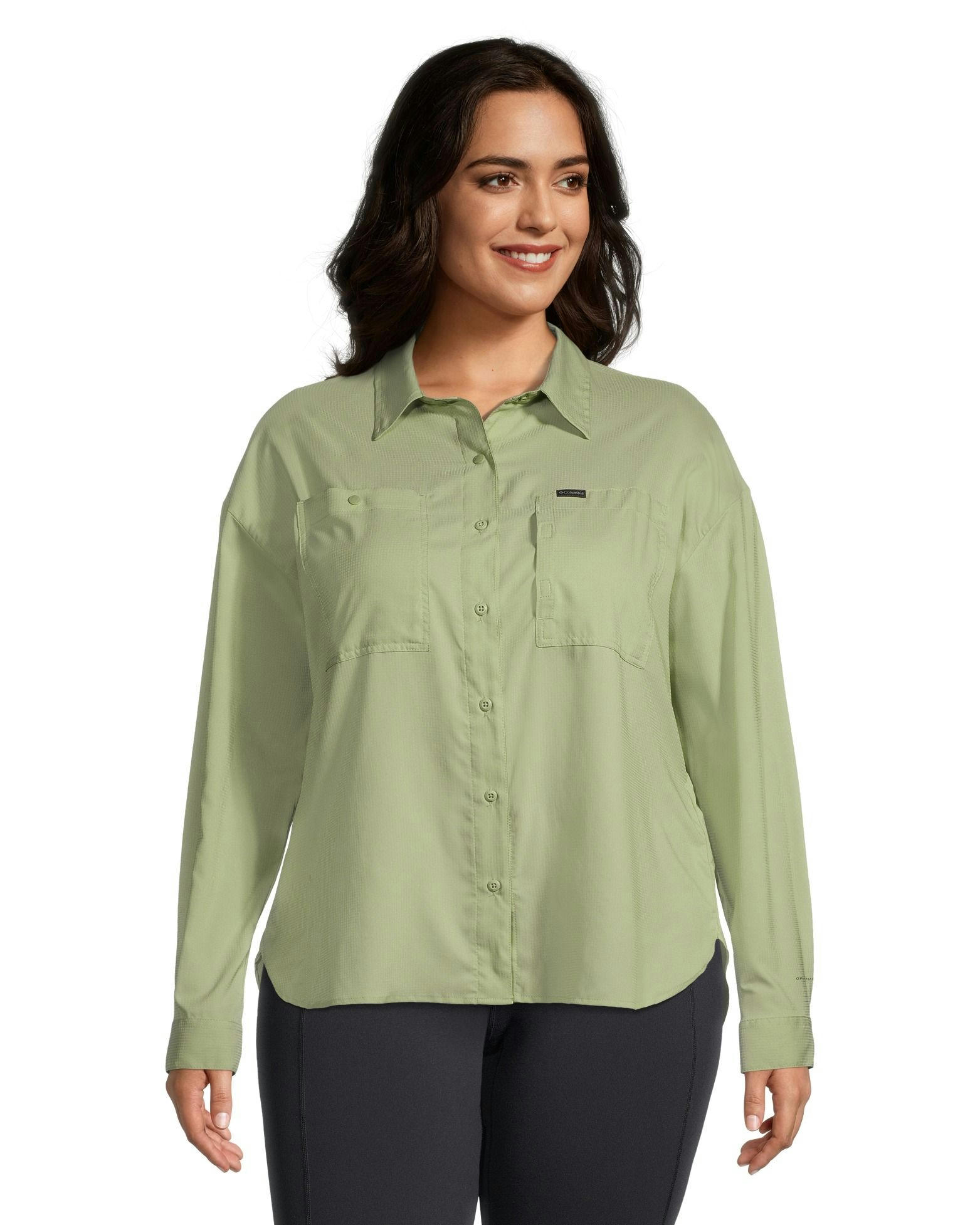 Columbia Women's Silver Ridge Omni-Shade Long Sleeve Shirt - Plus Size