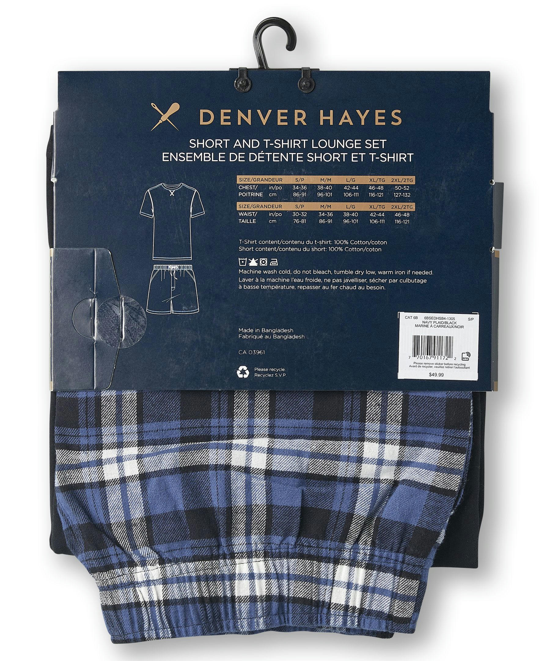 Denver Hayes Men's Woven Short and T Shirt Set