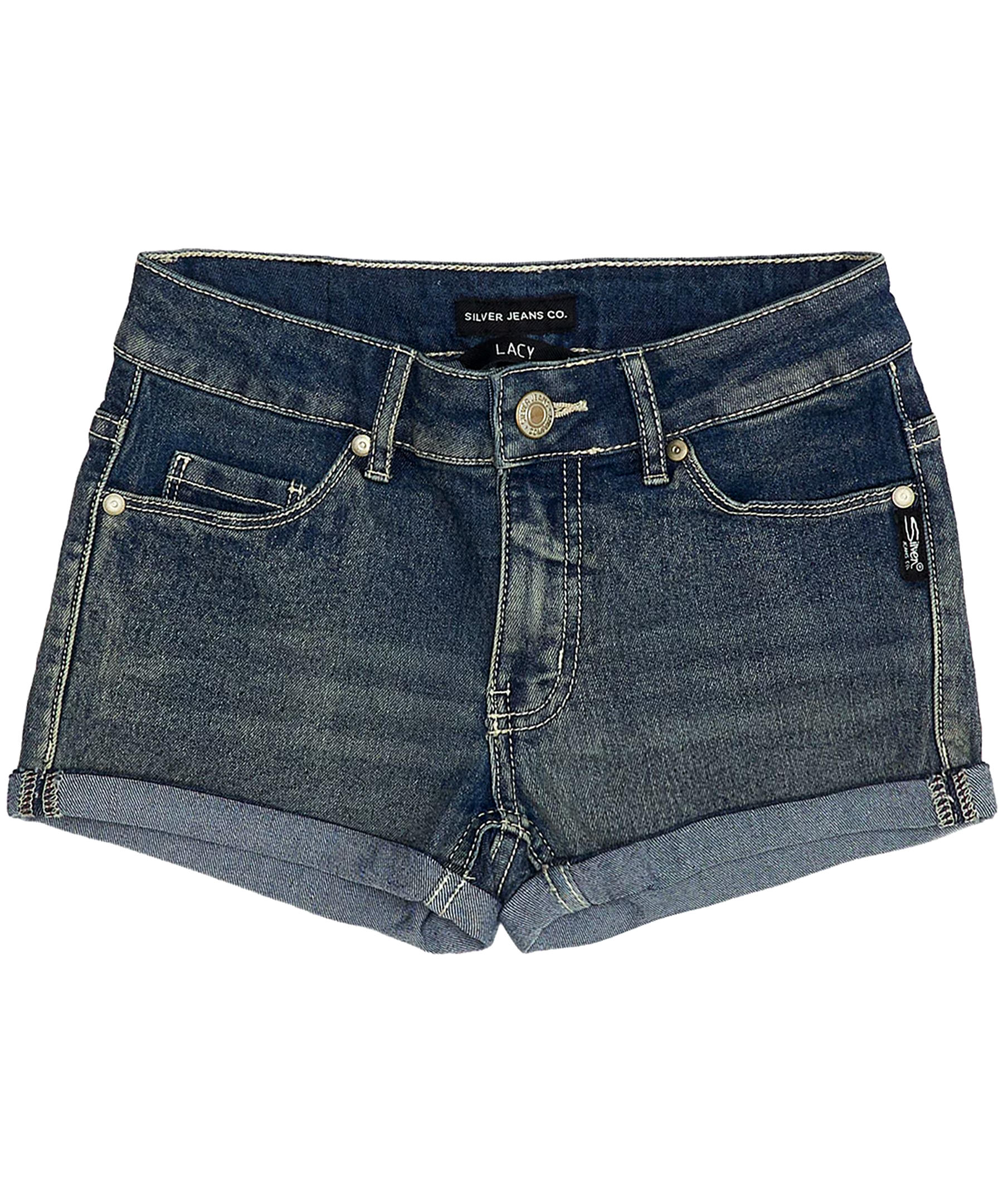 Youth Girls' Mid Rise Denim Jean Shorts - Medium Wash