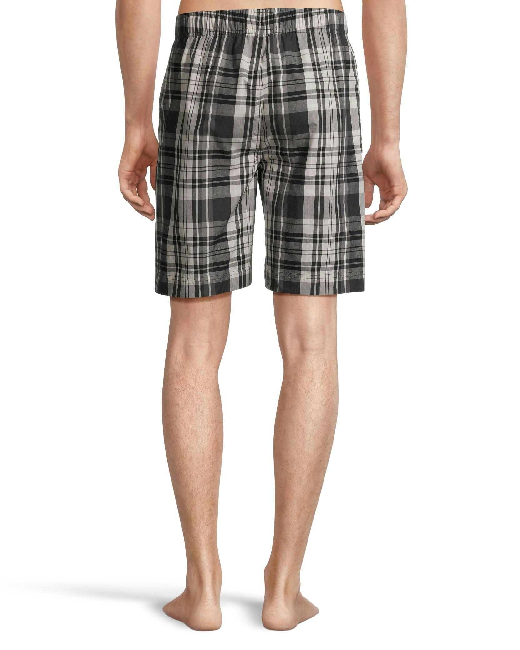 Denver Hayes Men's Woven Plaid Lounge Shorts
