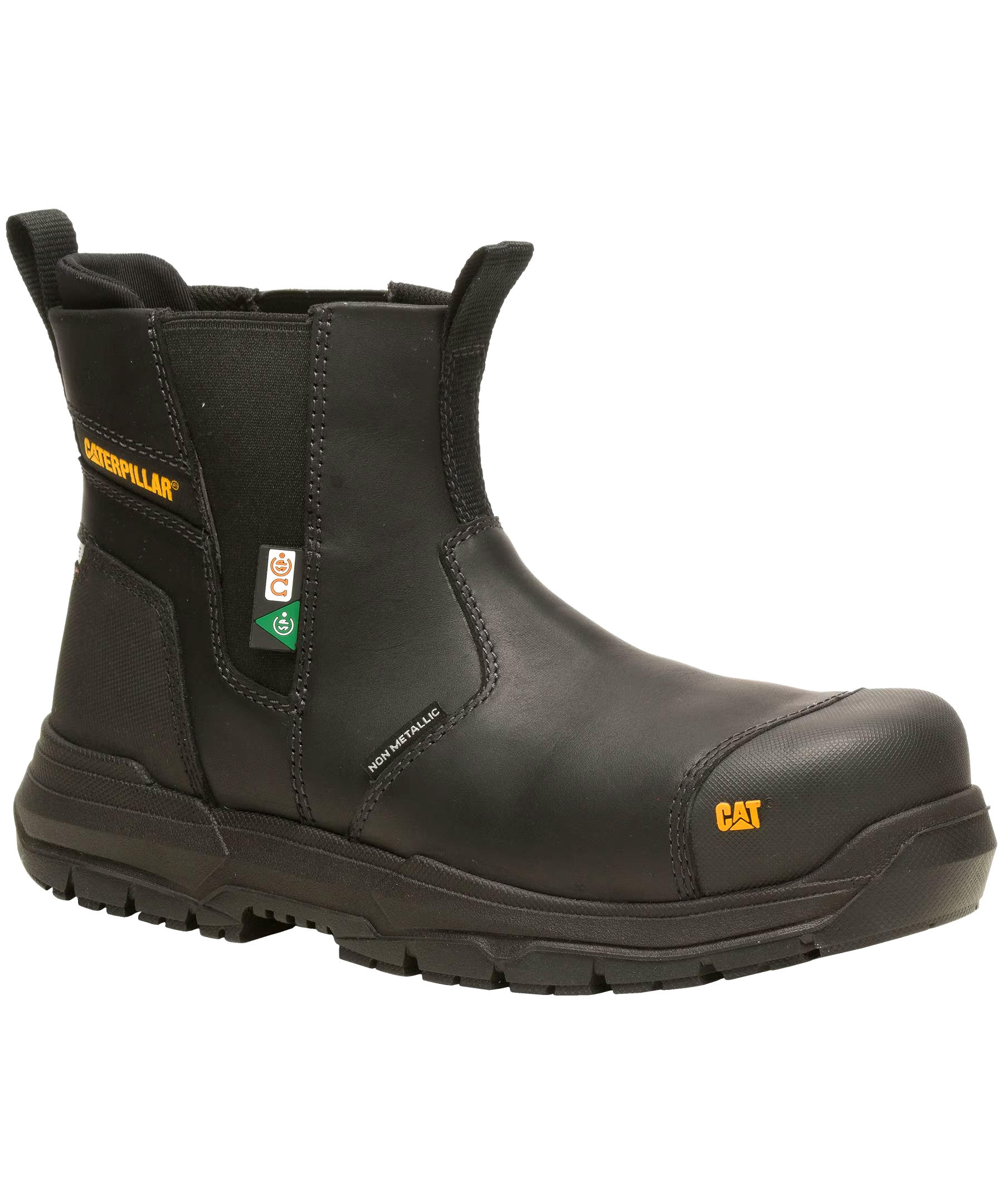 CAT Men's Propane 6 Inch Composite Toe Composite Plate Pull On Waterproof Work Boot