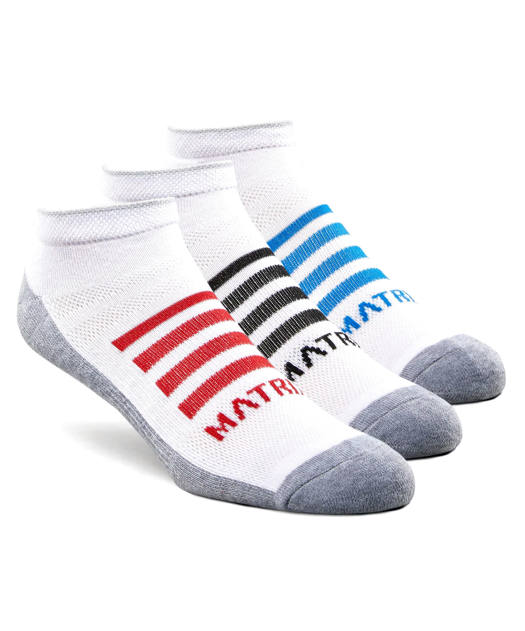 Matrix Men's 3 Pack FRESHTECH Quad Comfort Low Cut Sport Socks