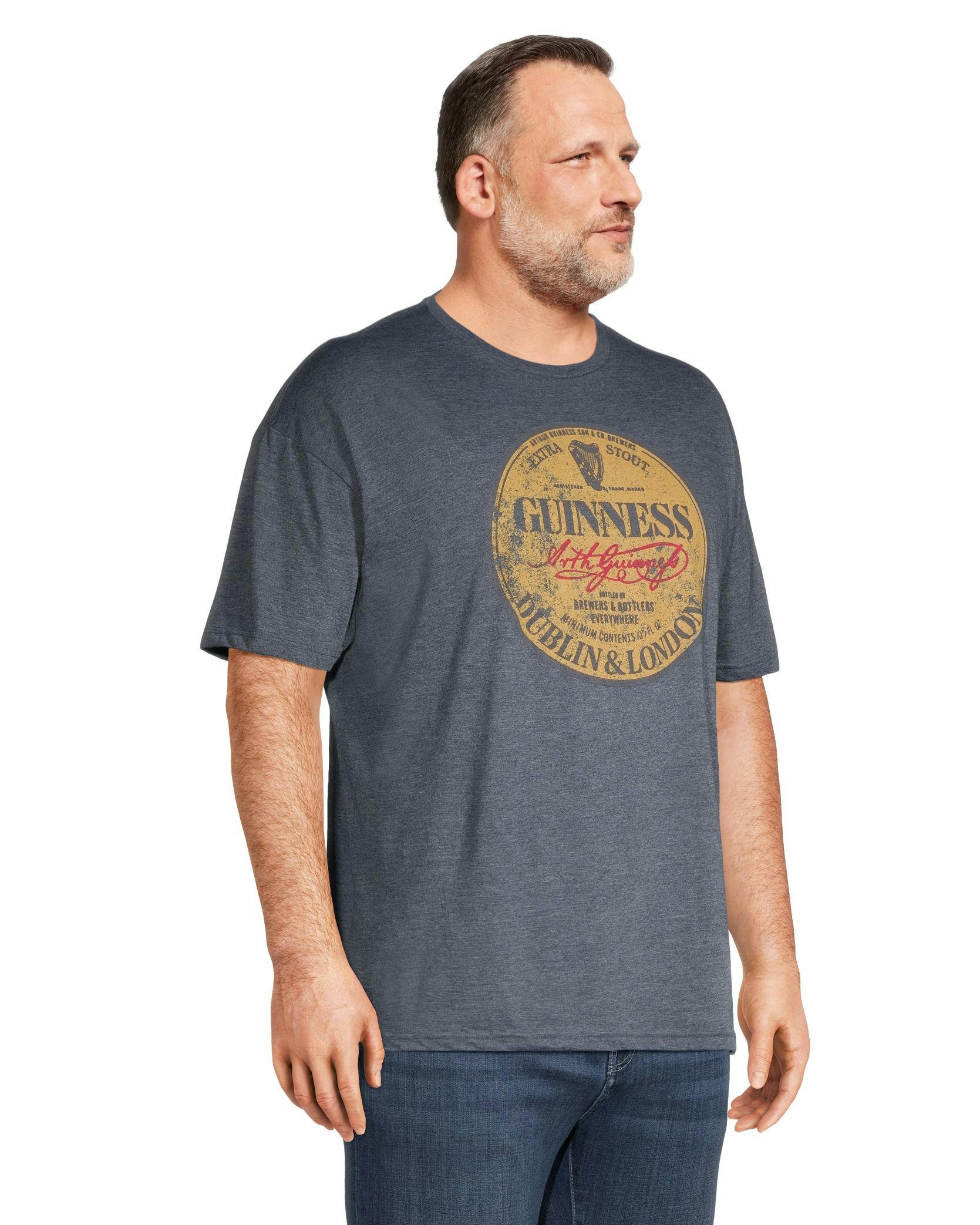 Logo T-Shirt Men's Guinness Crewneck Graphic T Shirt