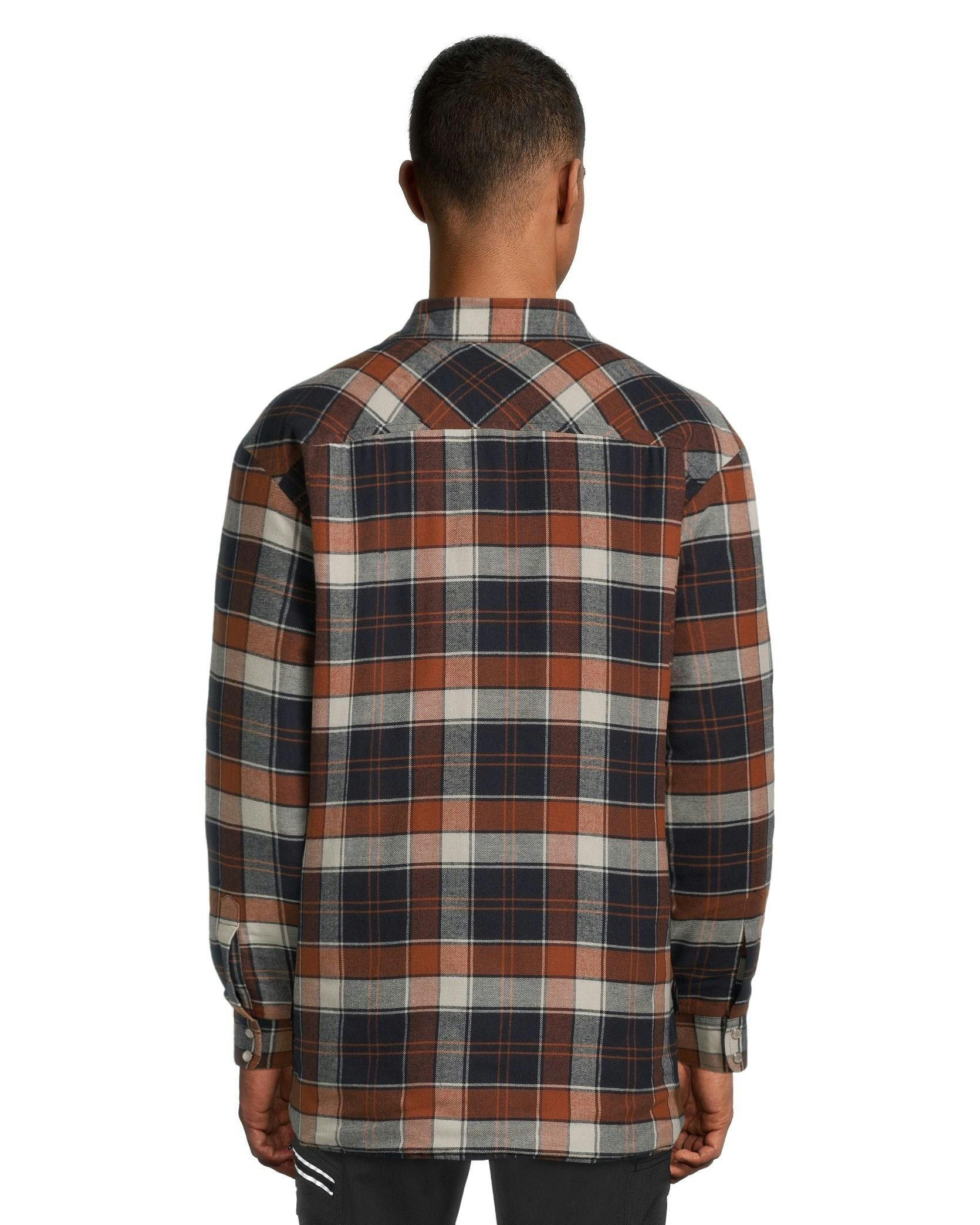 Aggressor Men's Snap-Front Insulated Quilted Flannel Work Shirt