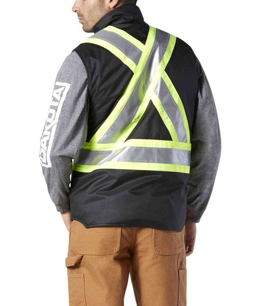 Dakota WorkPro Series Men's Class 1 Hi Vis 300D T-Max Lined Vest