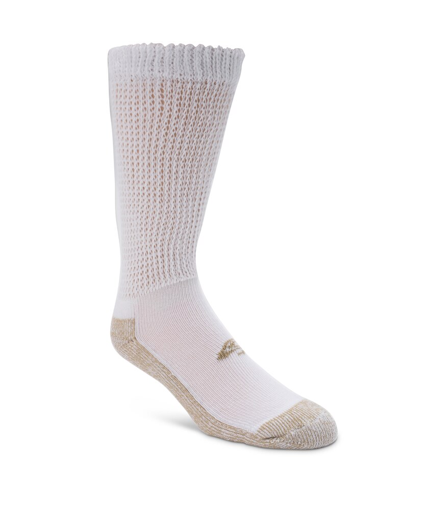 Copper Sole Men's 2 Pack Copper Non Binding Crew Socks