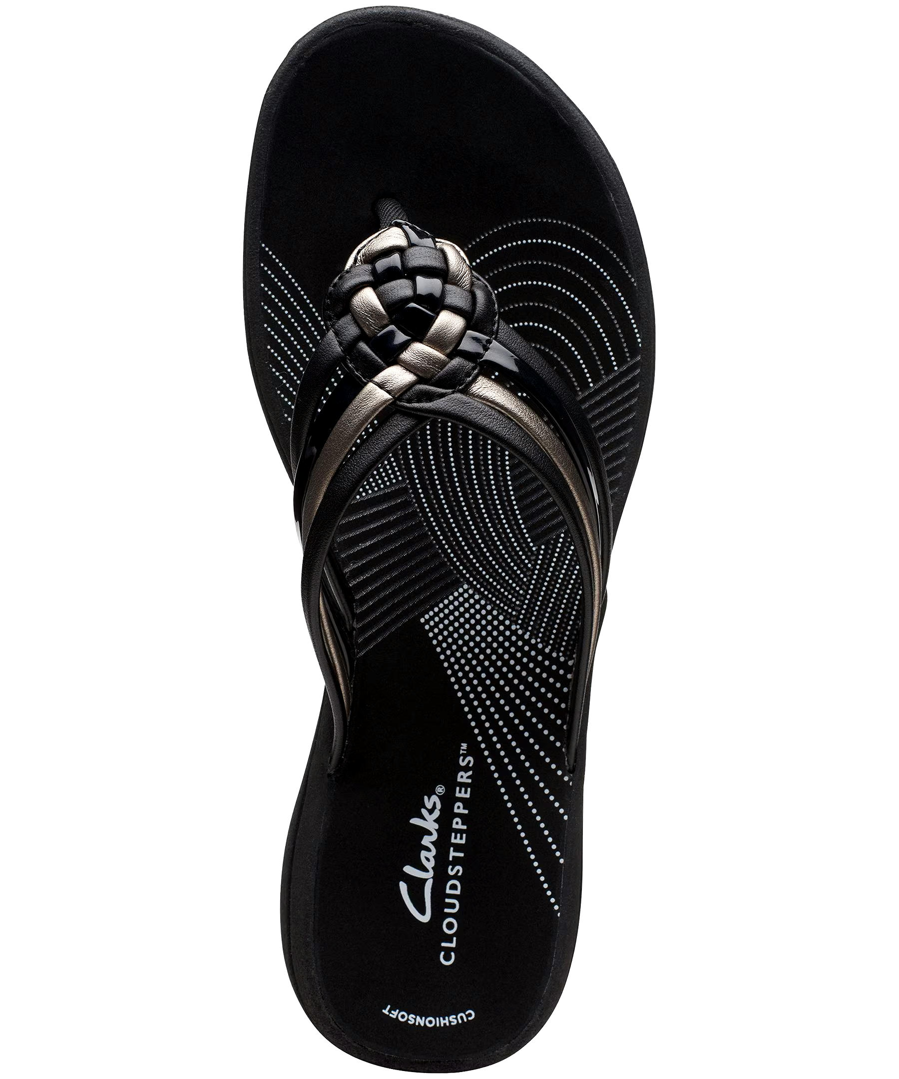 Clarks Women's Breeze Coral Cloudstepper Thong Sandals