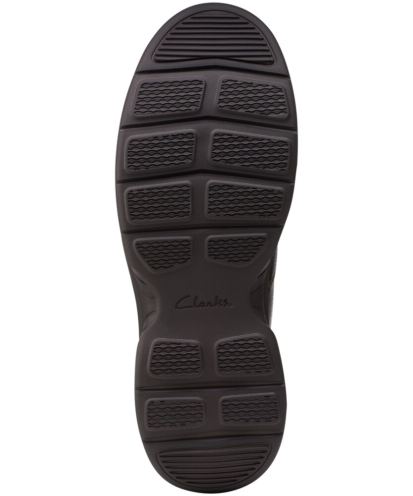 Clarks Men's Bradley Step Leather Ortholite Slip On Wide Shoes - Brown