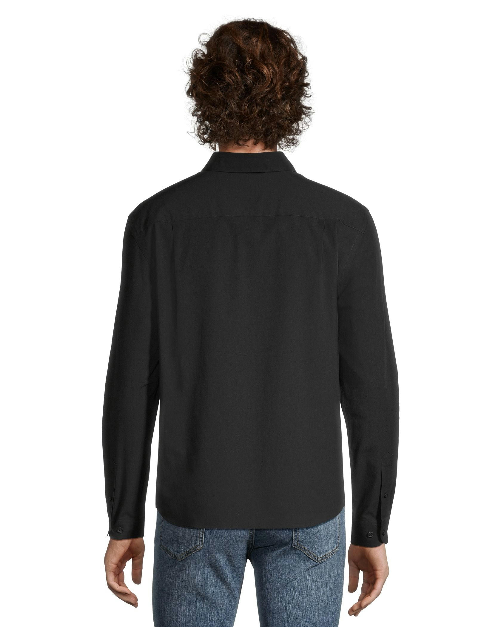 Denver Hayes Men's Poplin Casual Long Sleeve Modern Fit Shirt