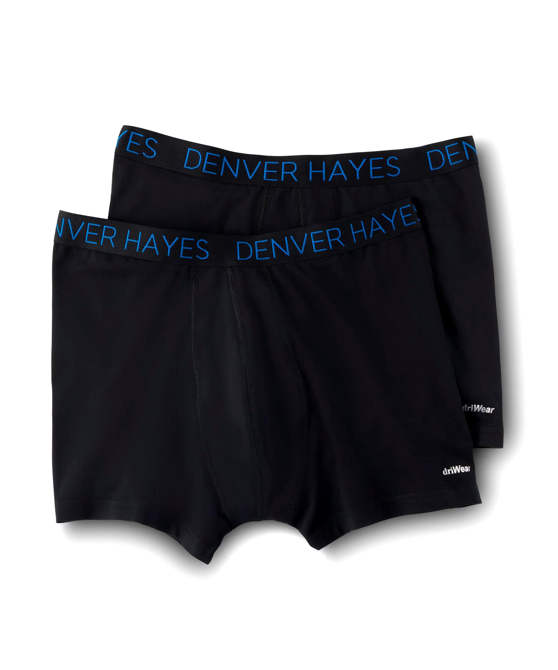 Denver Hayes Men's 2-Pack DriWear Trunk Brief