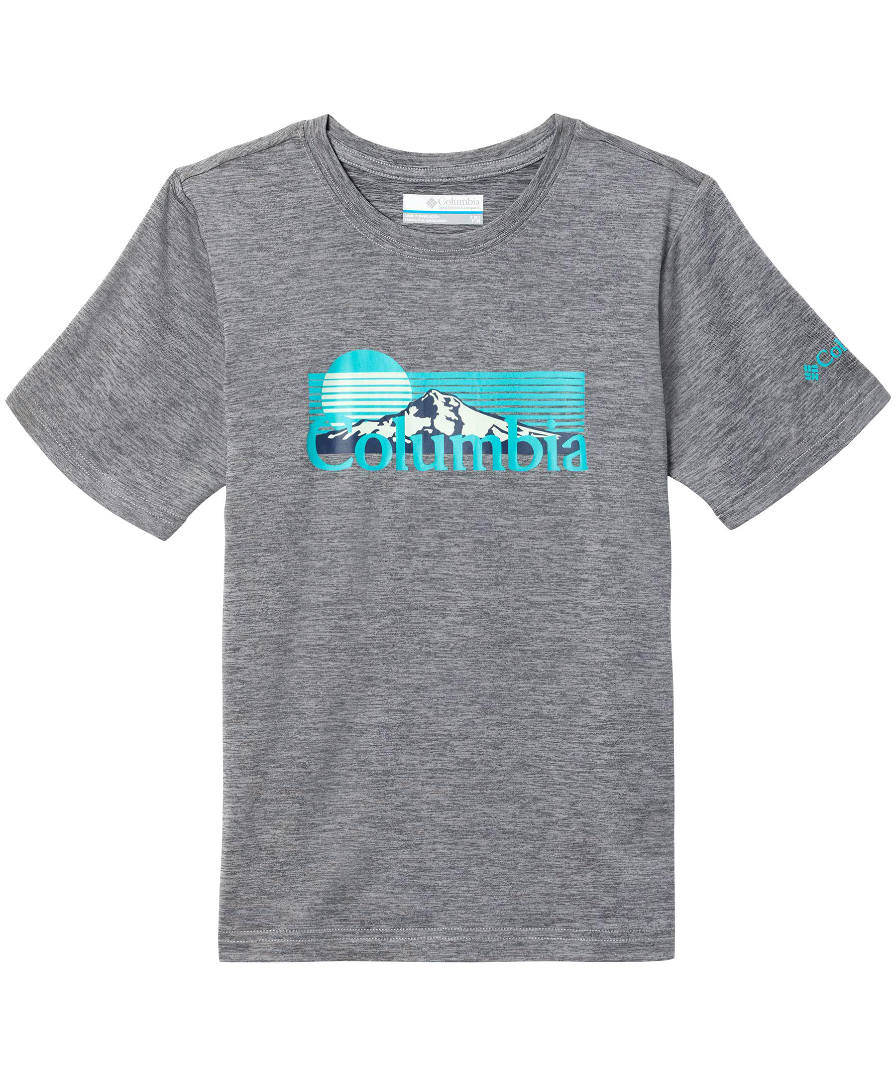 Columbia kids' Unisex Mount Echo Omni-Shade Short Sleeve Graphic T Shirt