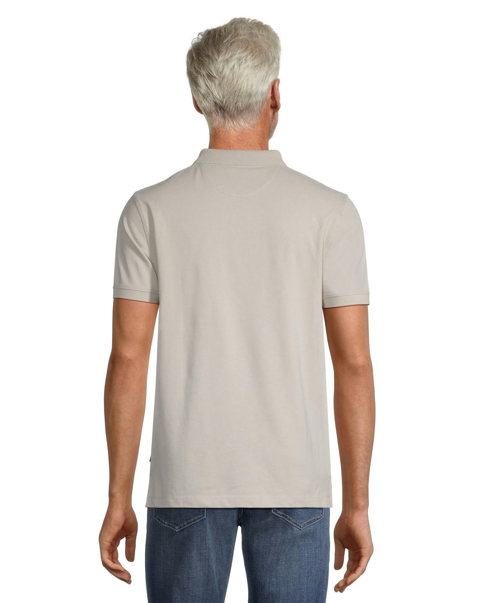 Denver Hayes Men's 50 Wash Stretch Short Sleeve Modern Fit Pique Polo Shirt