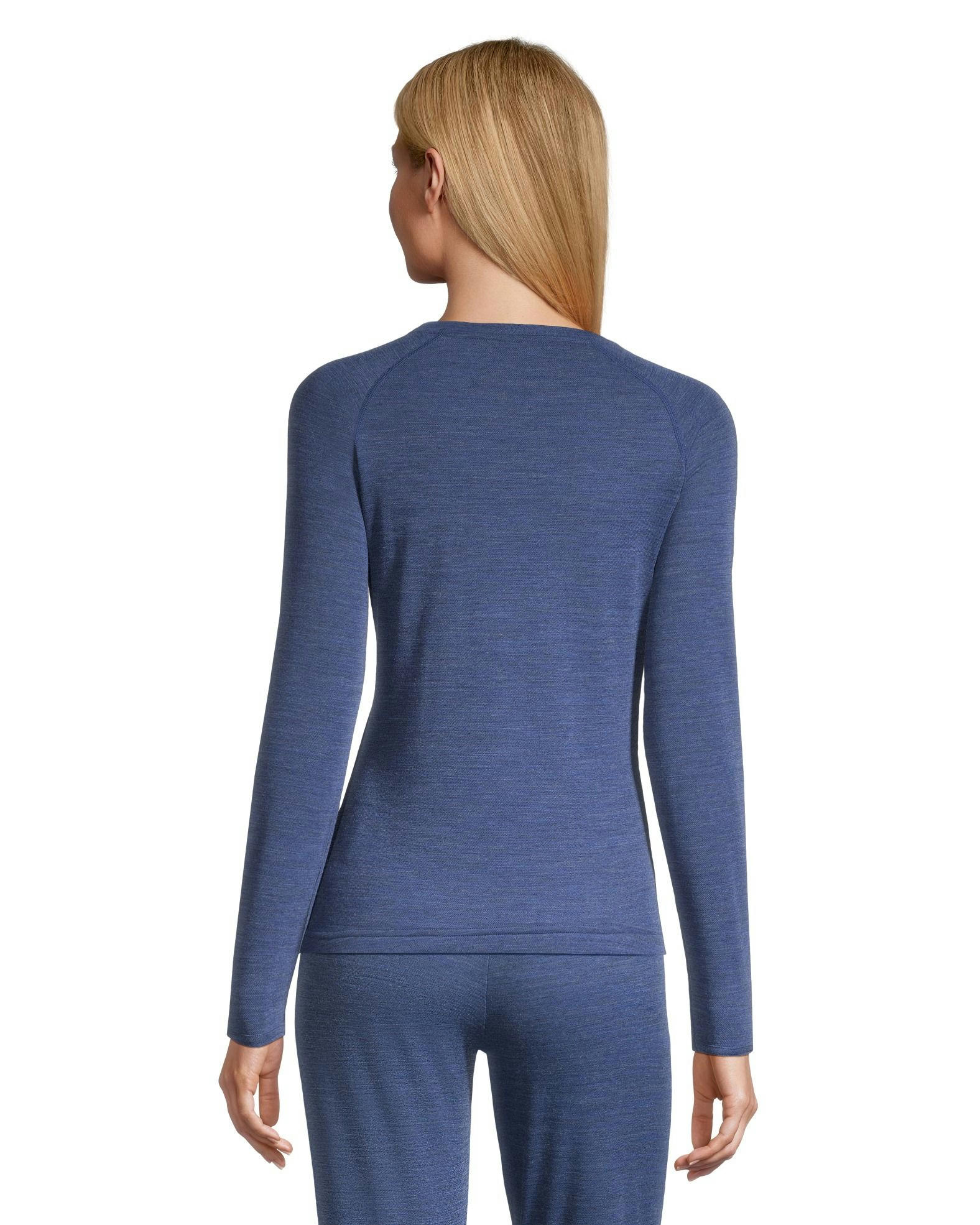 WindRiver Women's Merino Wool T-Max Heat Crew Neck Long Sleeve Top - Black