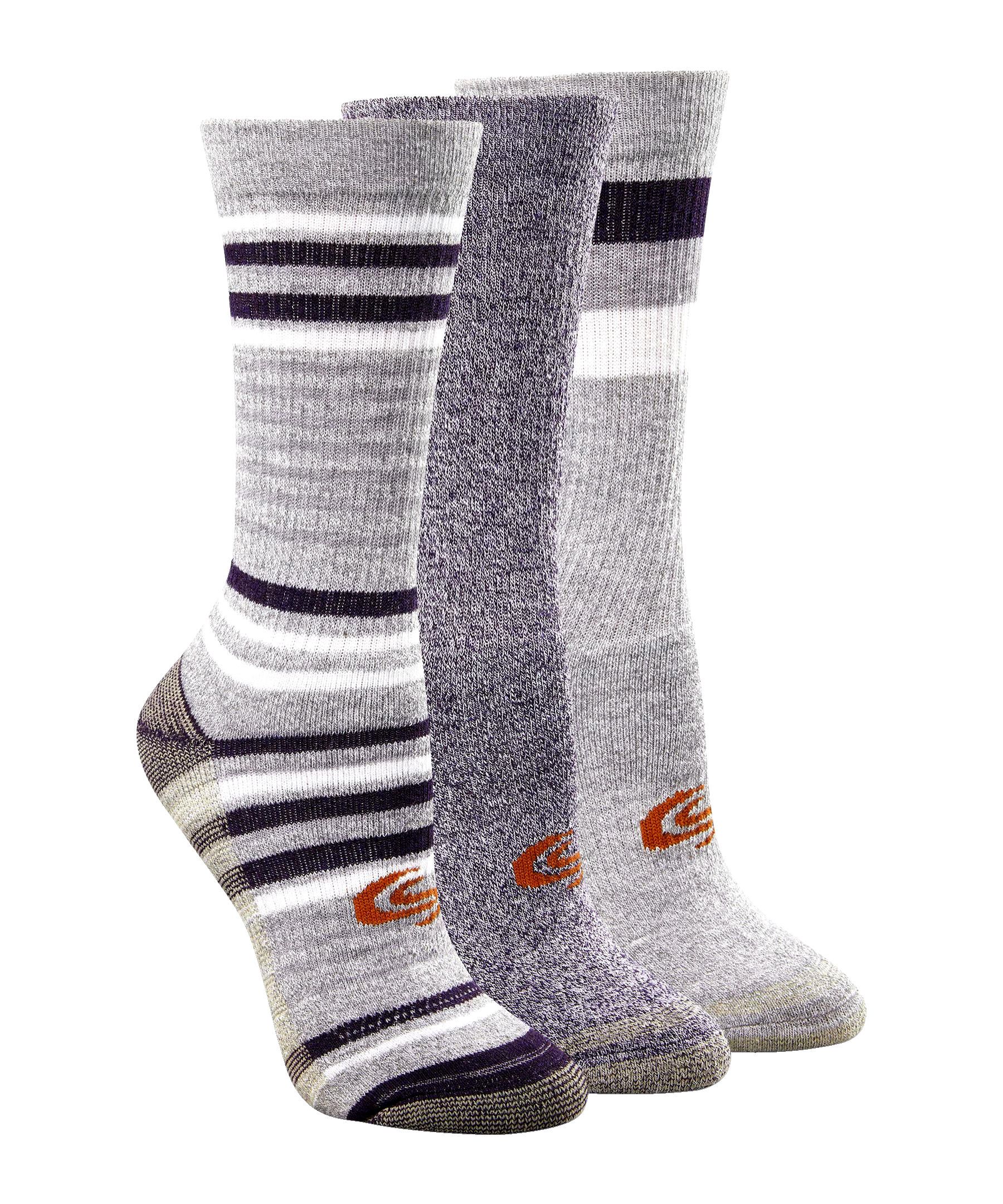 Copper Sole Women's 3 Pack Thermal Crew Socks