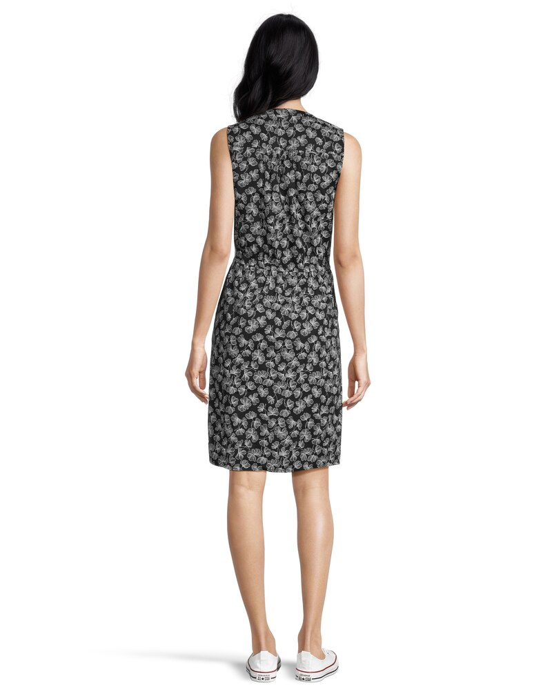 Women's Print Sleeveless V-Neck Dress