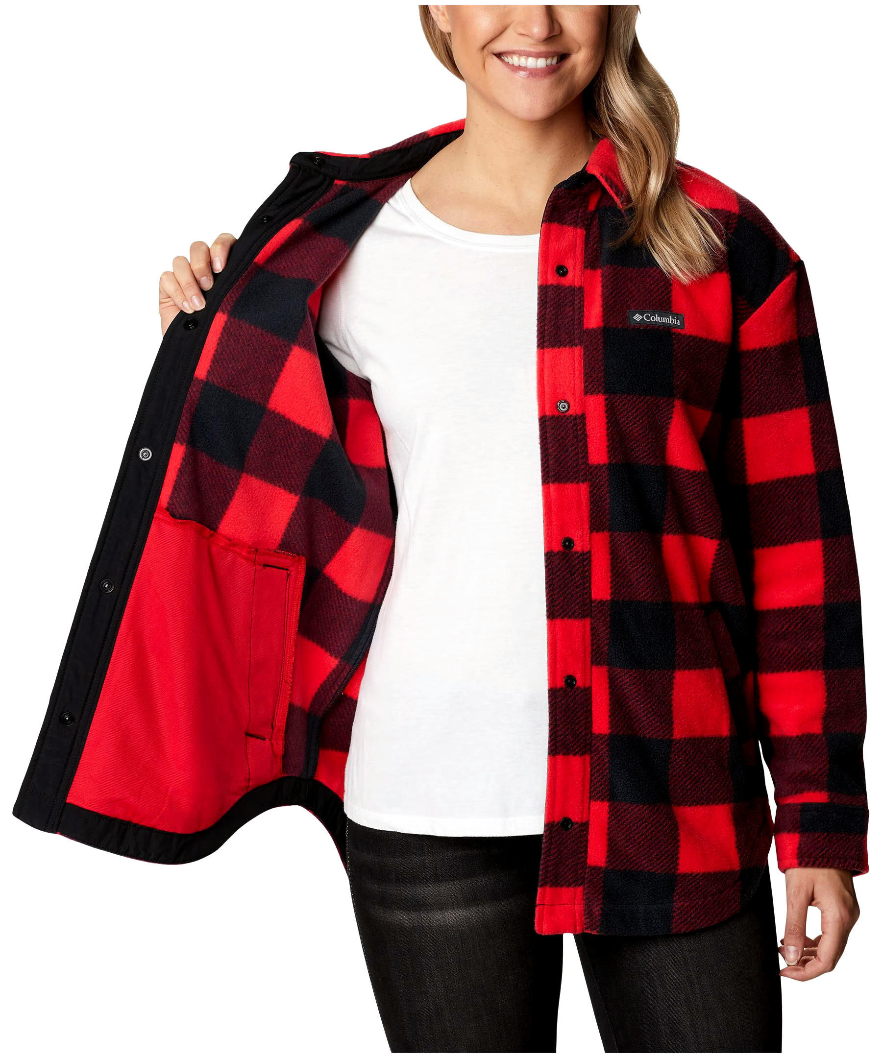 Columbia Women's Benton Springs Fleece Shacket - Plus Size