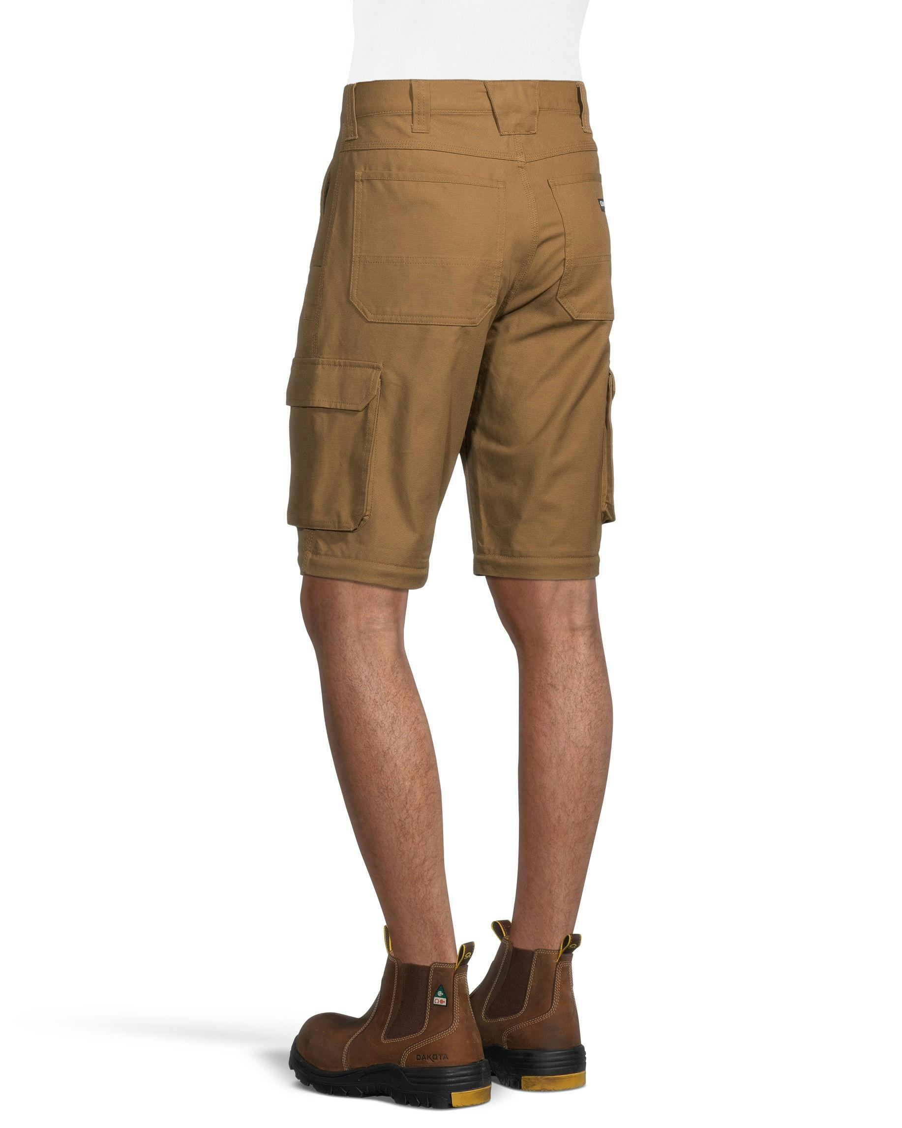 Men's Zip Leg Canvas Cargo Work Pants