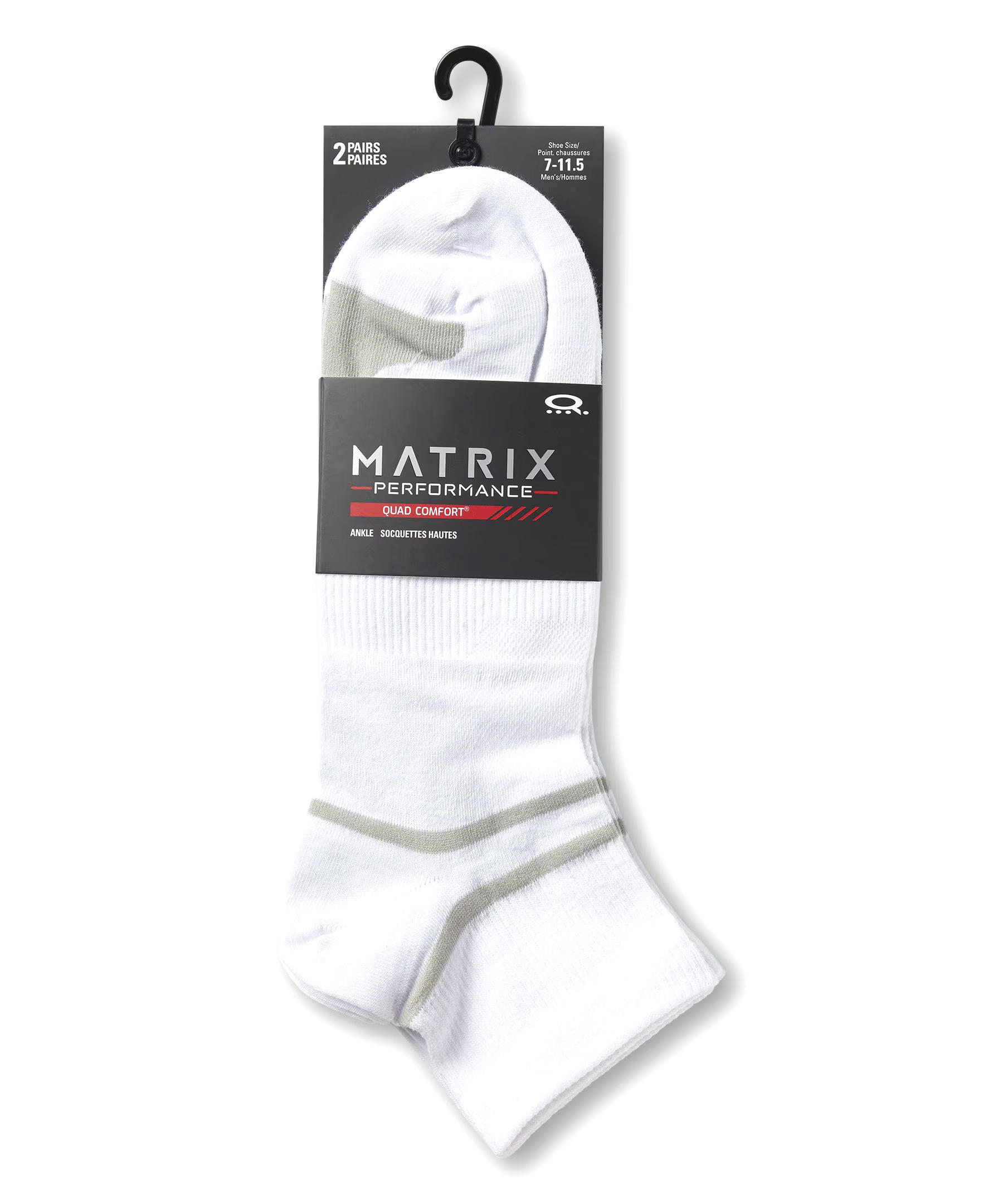 Matrix Men's FRESHTECH® Ankle Sport Socks, 2 Pack