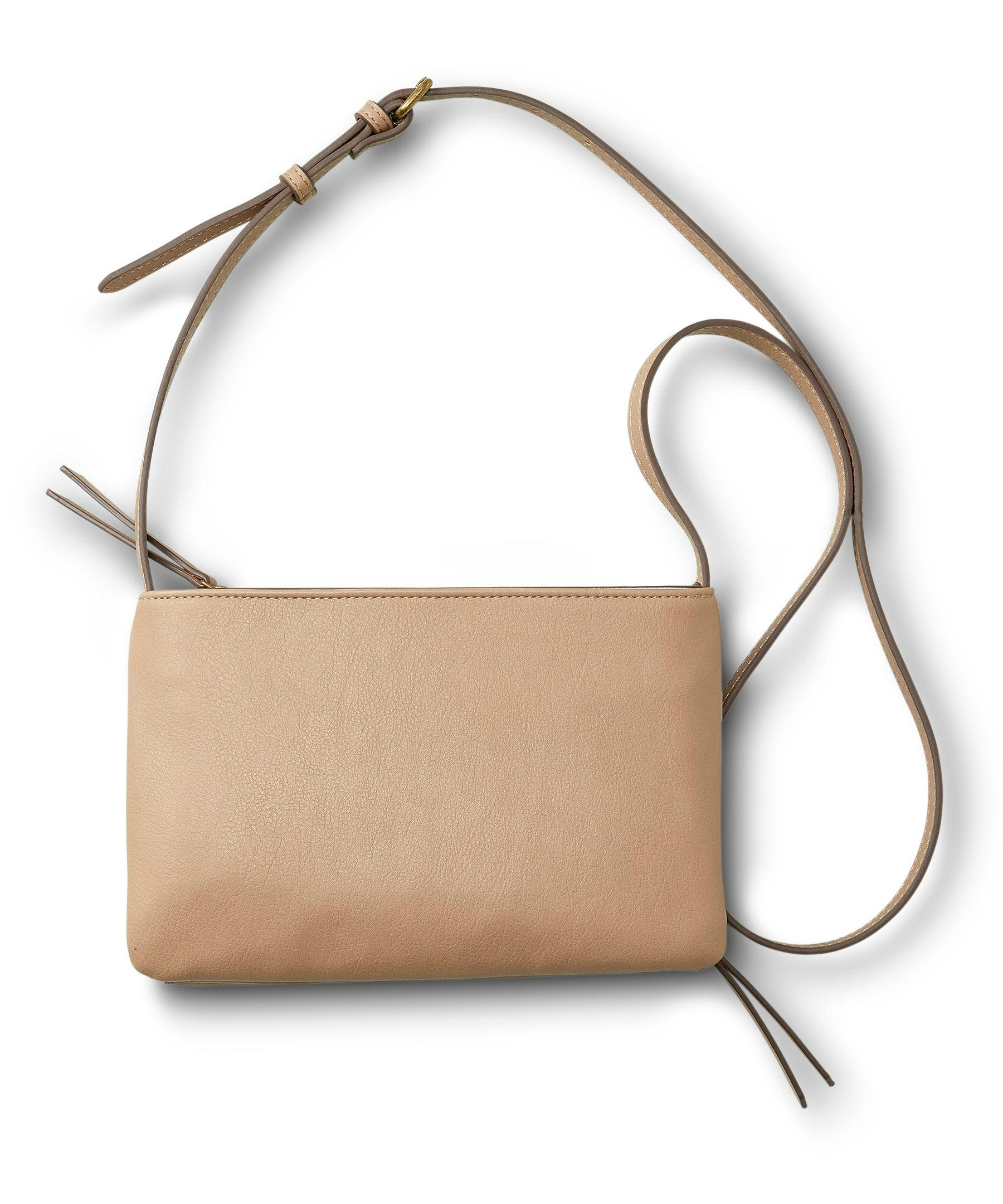 Denver Hayes Women's Crossbody Purse With Zippered Compartment and Removable Strap