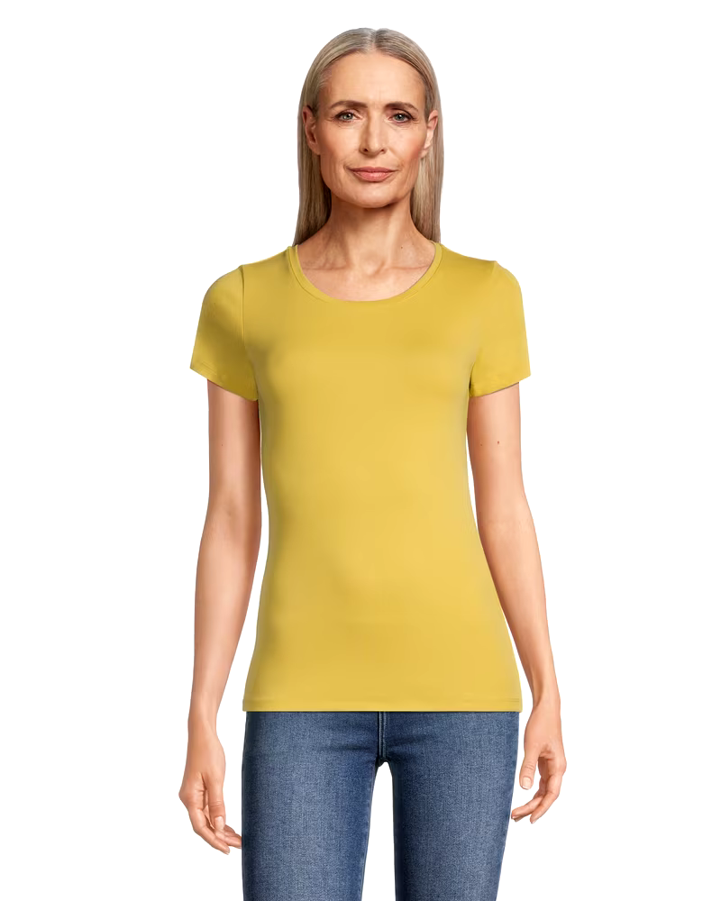 Women's Crewneck Short Sleeve Fitted T Shirt