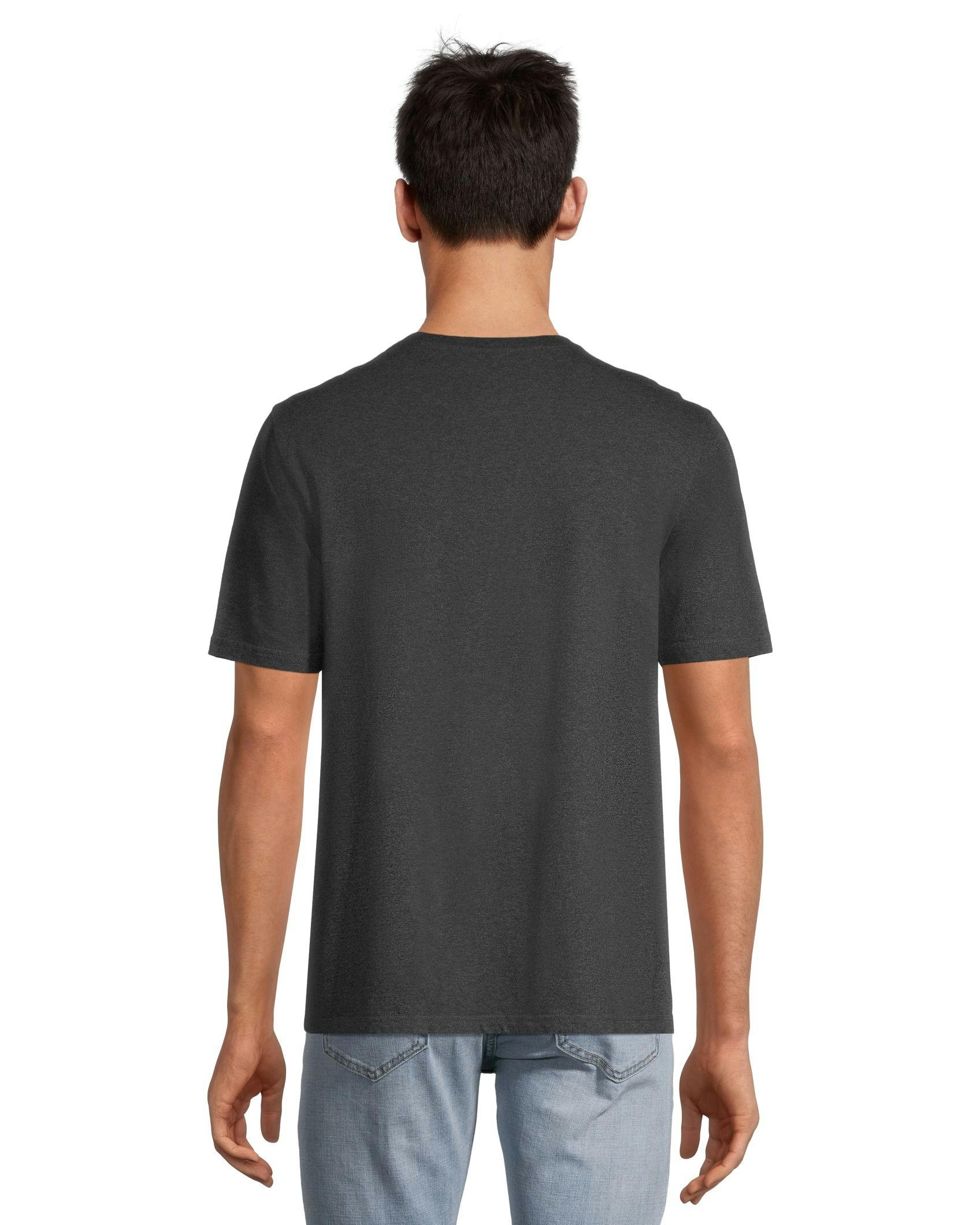 Denver Hayes Men's 50 Wash Classic Fit Chest Pocket Crewneck Cotton T Shirt