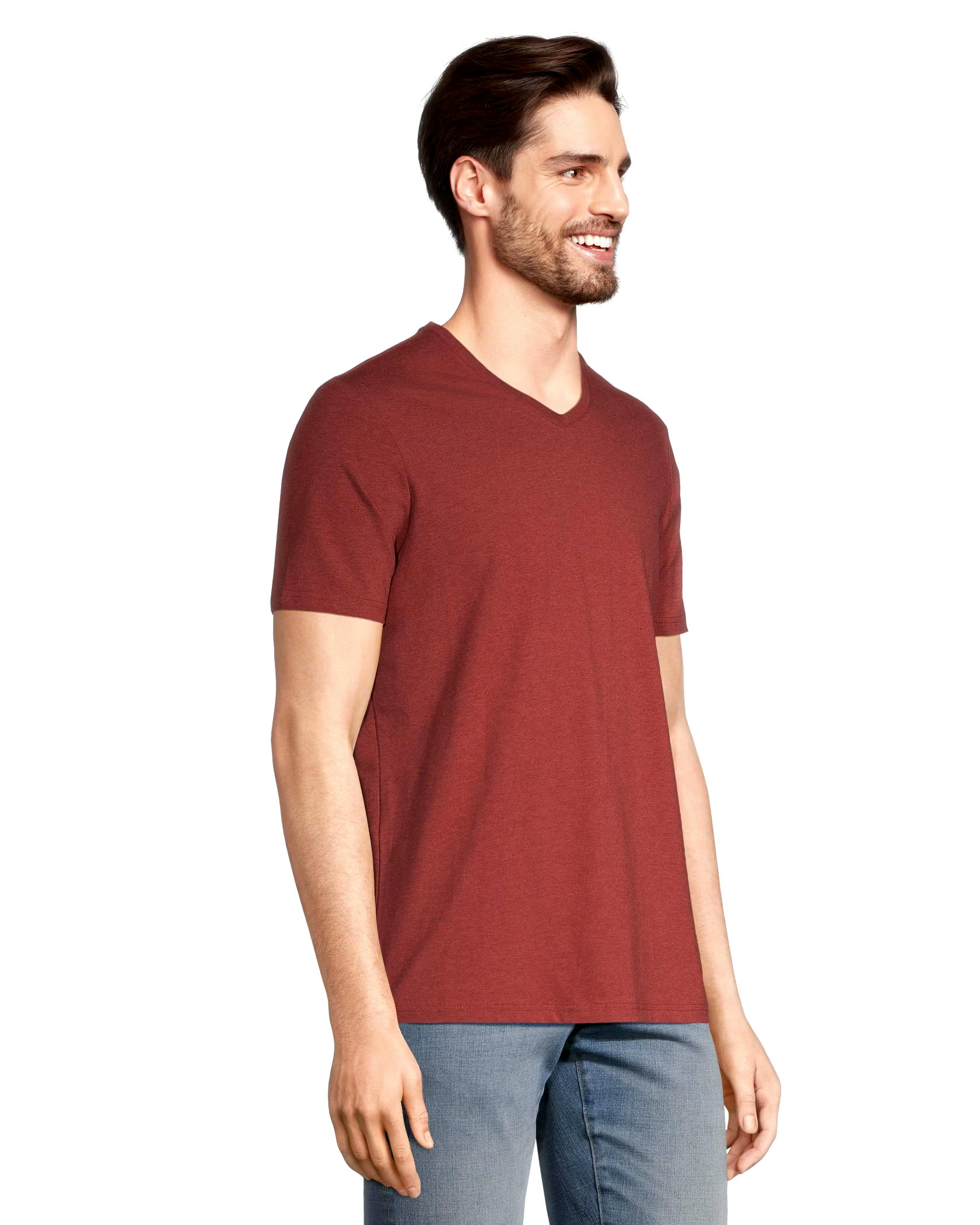 Denver Hayes Men's Seasonal Stretch V Neck T Shirt