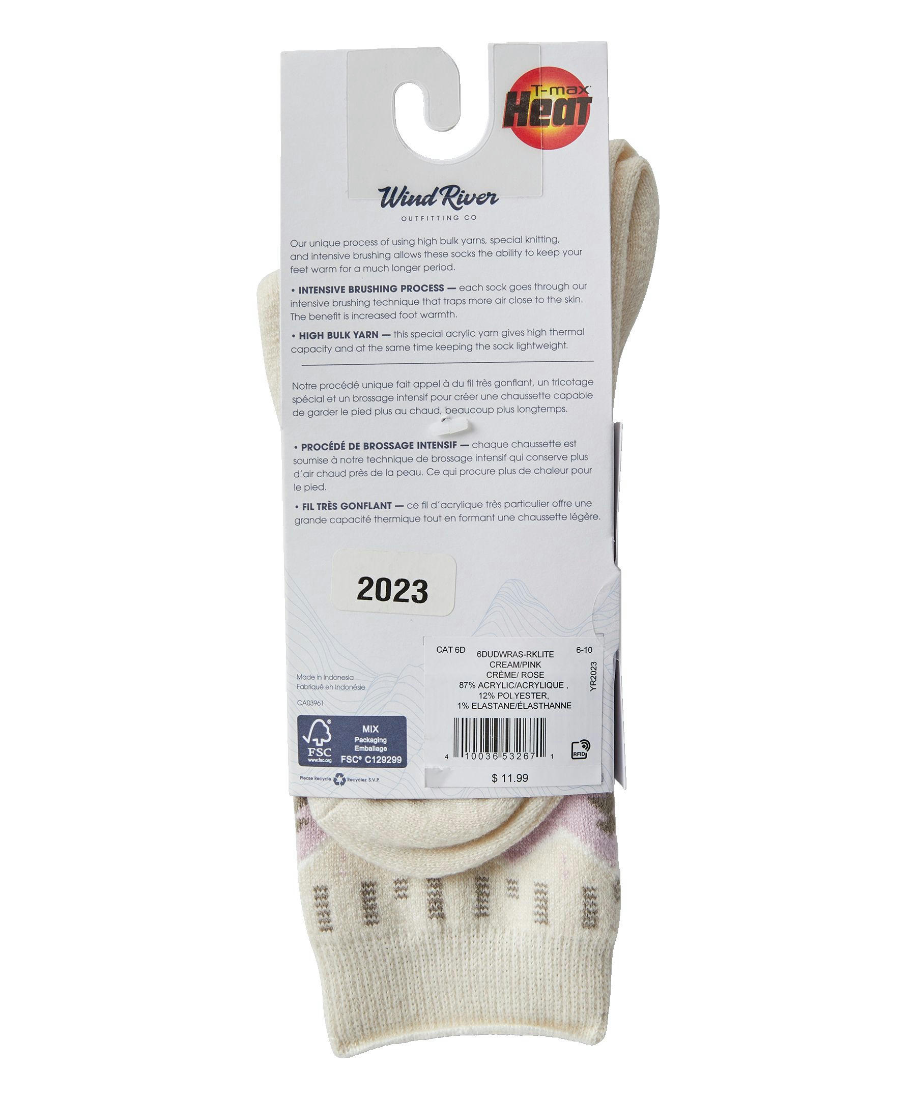 WindRiver Women's T-Max Lite Crew Boot Socks