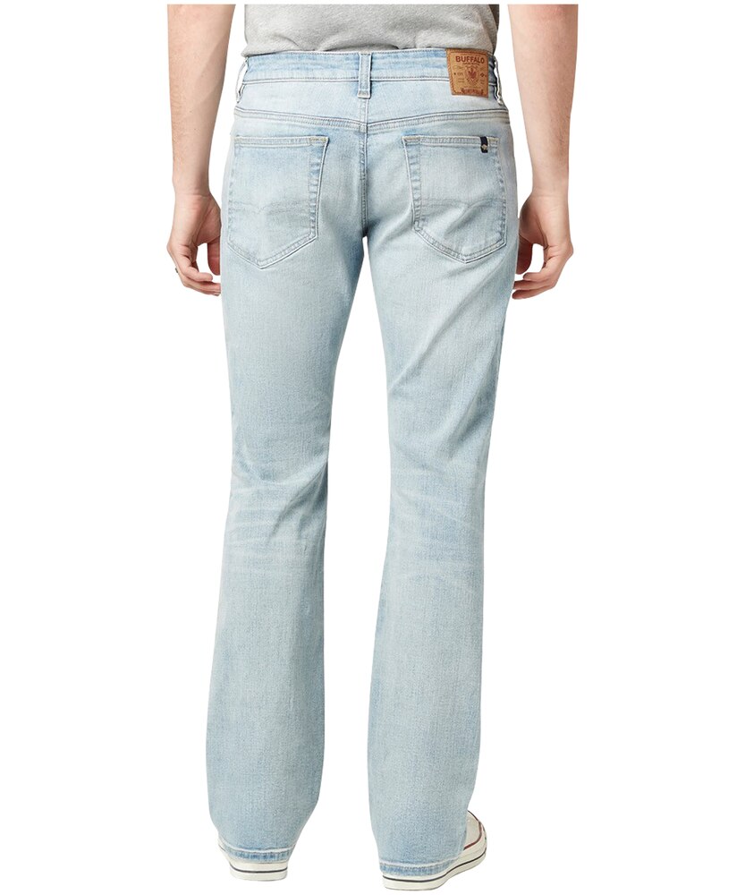 Buffalo Men's King Slim Fit Light Wash Boot Cut Jeans